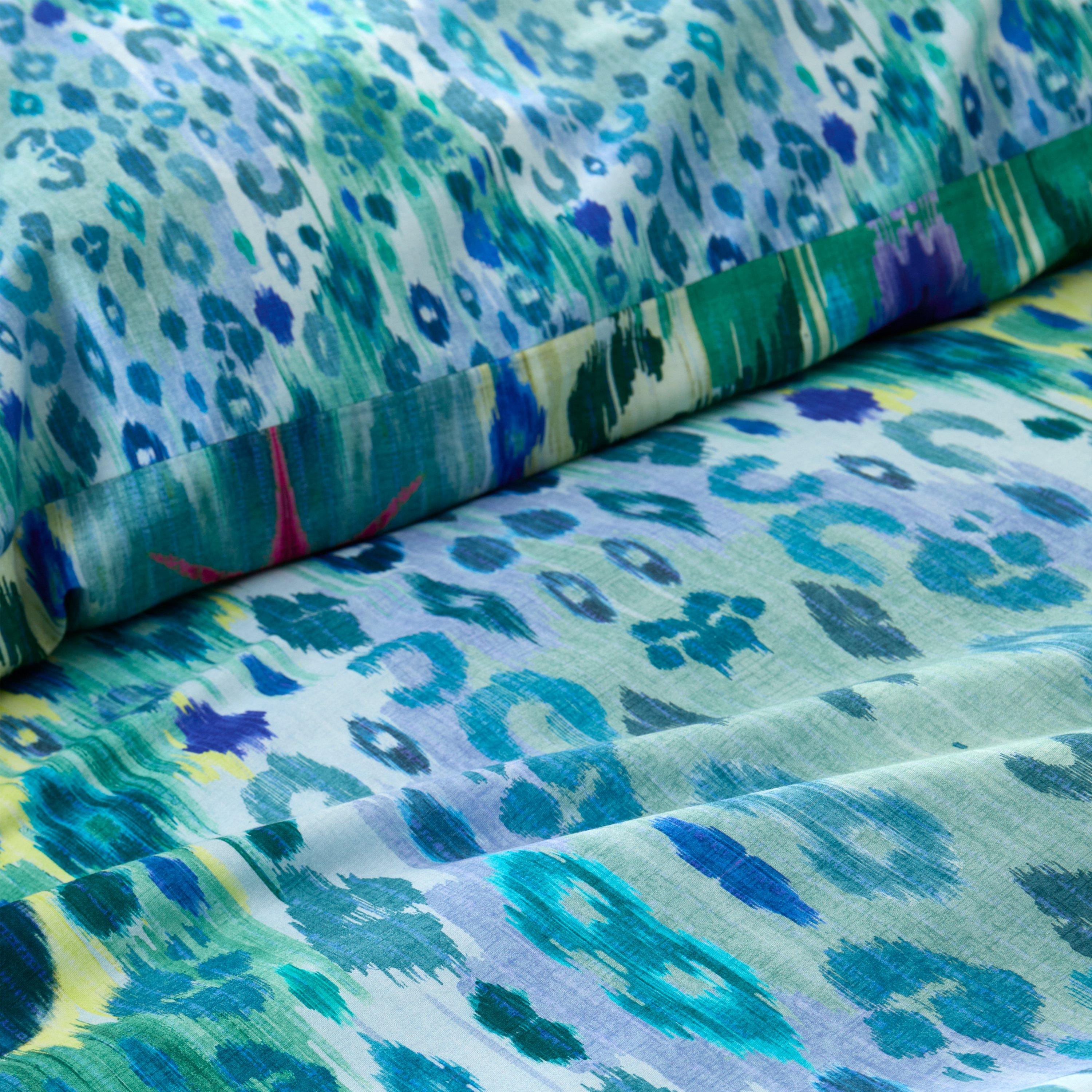 Blue - Matthew Williamson - Ikat 200 TC Cotton Sateen Duvet Cover Set - 5