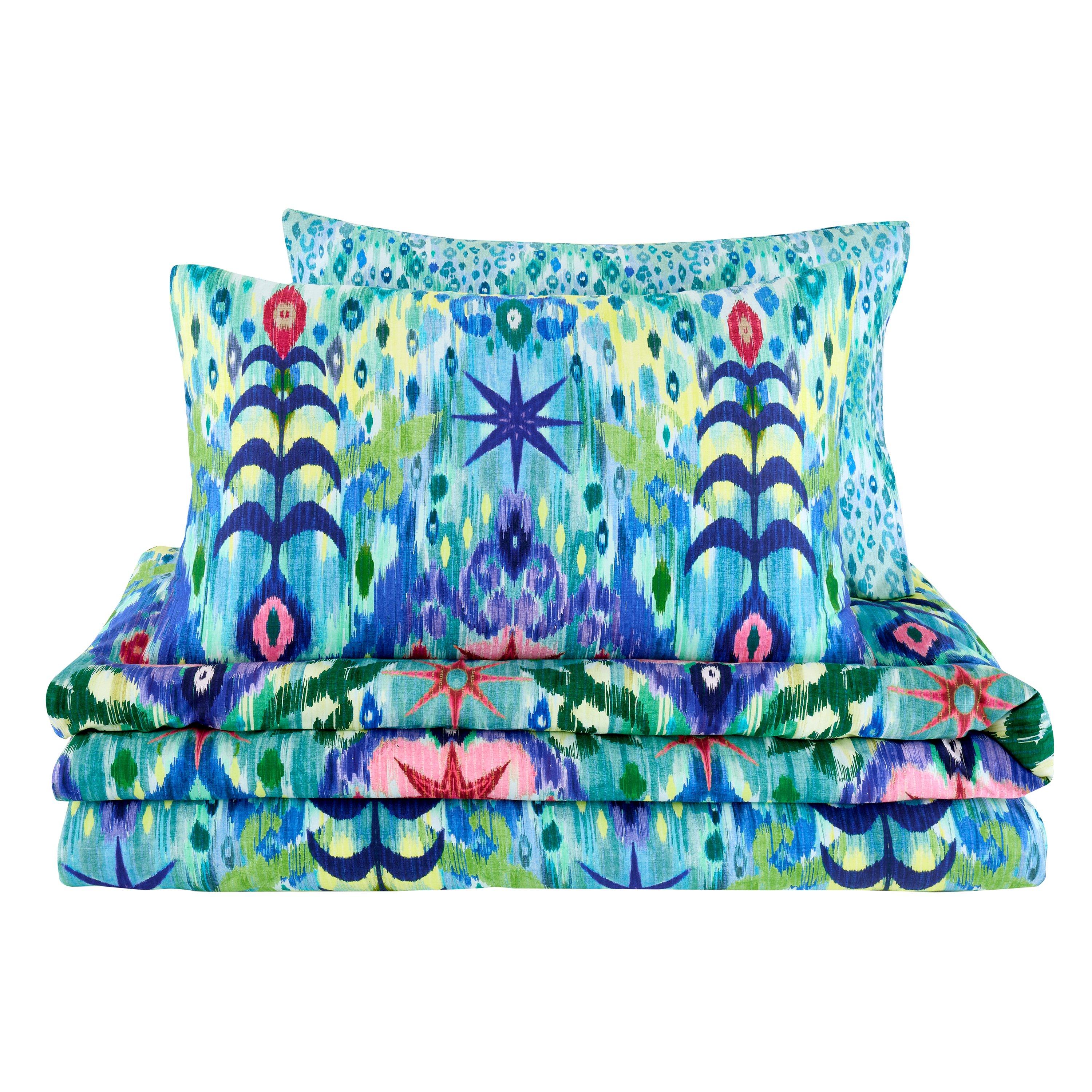 Blue - Matthew Williamson - Ikat 200 TC Cotton Sateen Duvet Cover Set - 6