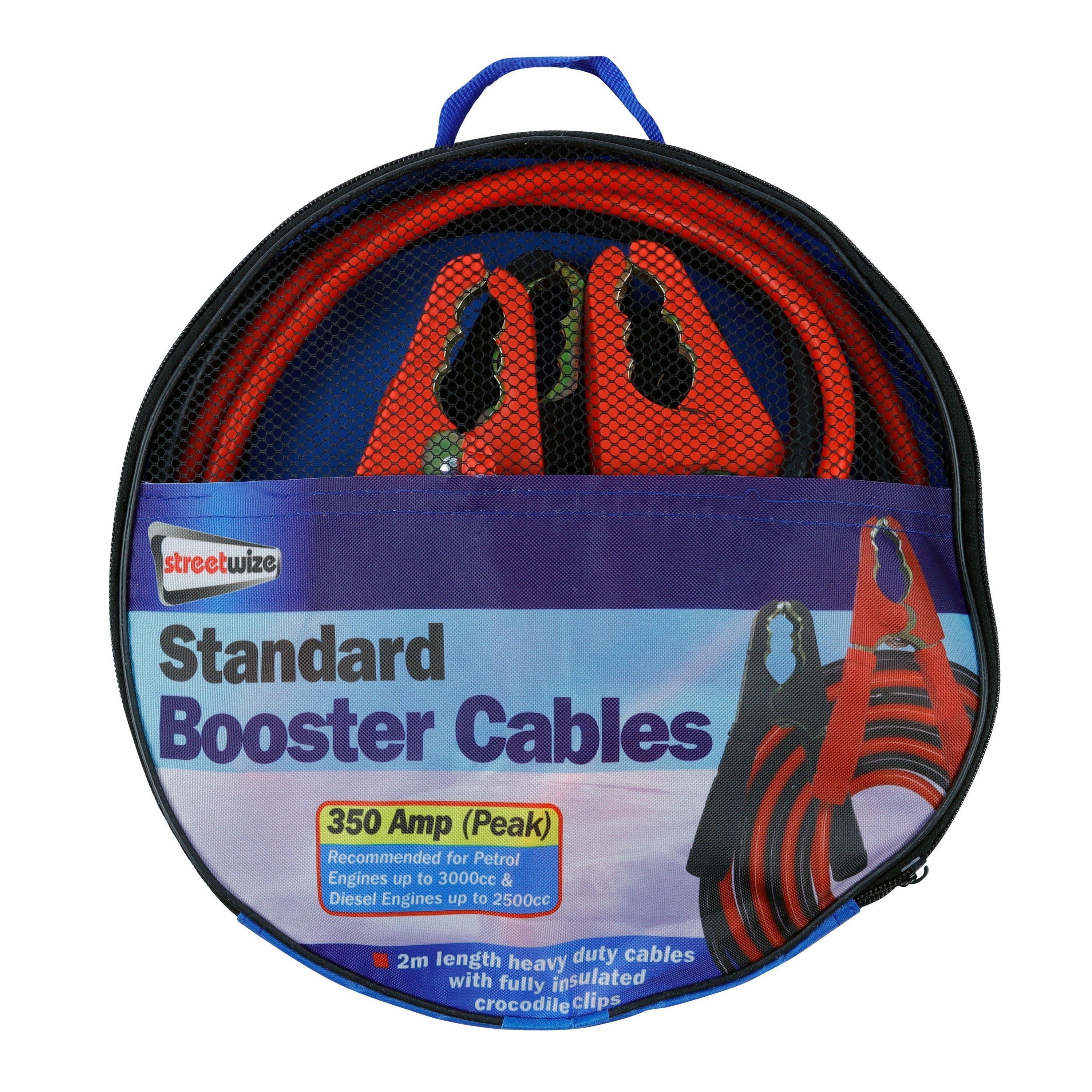Streetwize  2M 350 Amp Booster Cables - Red/Black