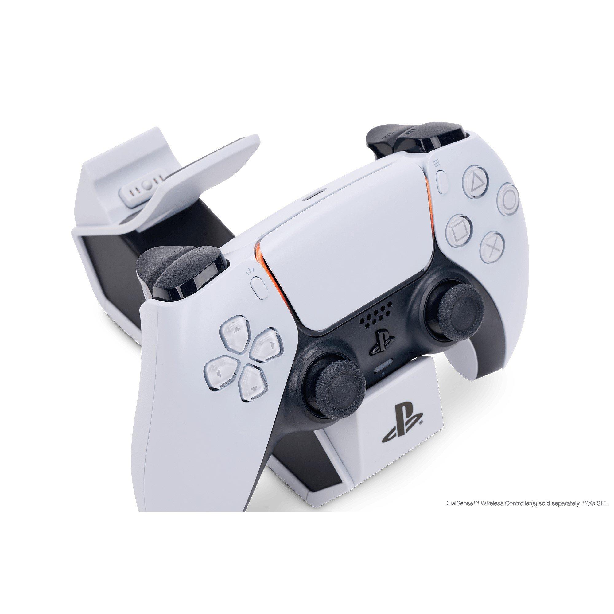 White/Black - PowerA - Twin Charging Station for DualSense Wireless Controllers (UK Plug) - 2