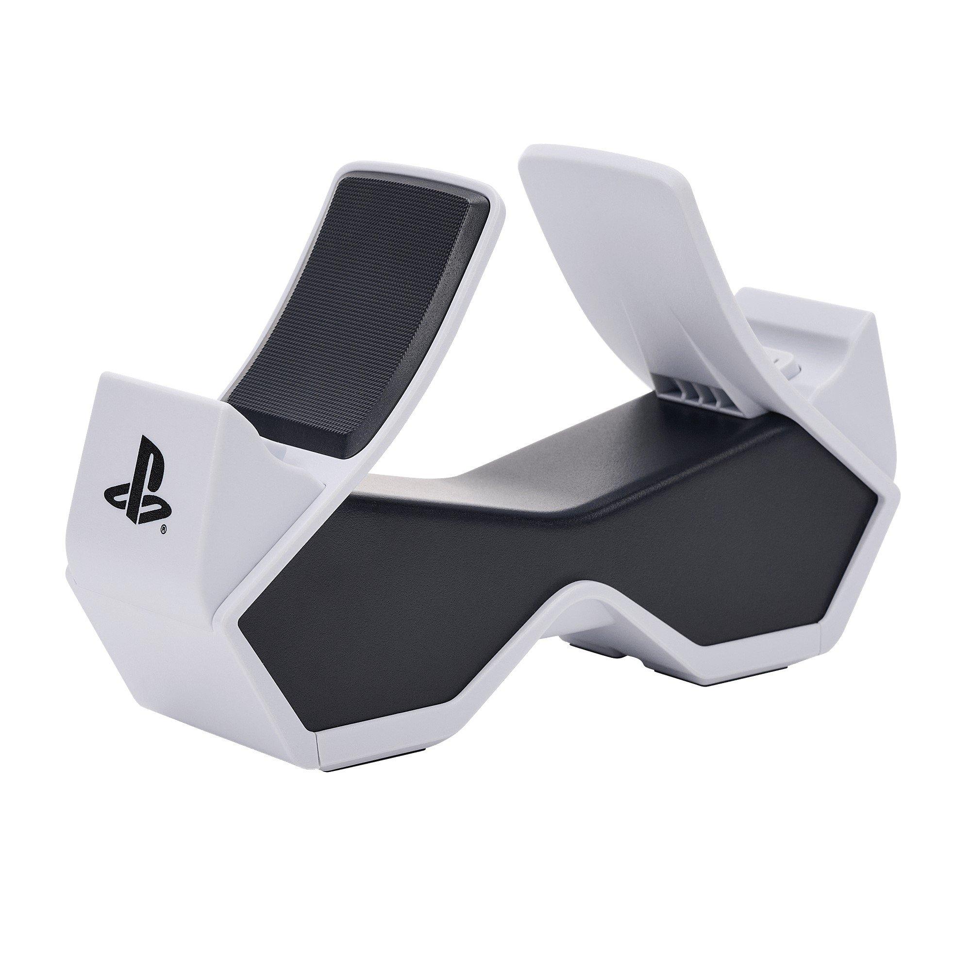 White/Black - PowerA - Twin Charging Station for DualSense Wireless Controllers (UK Plug) - 3