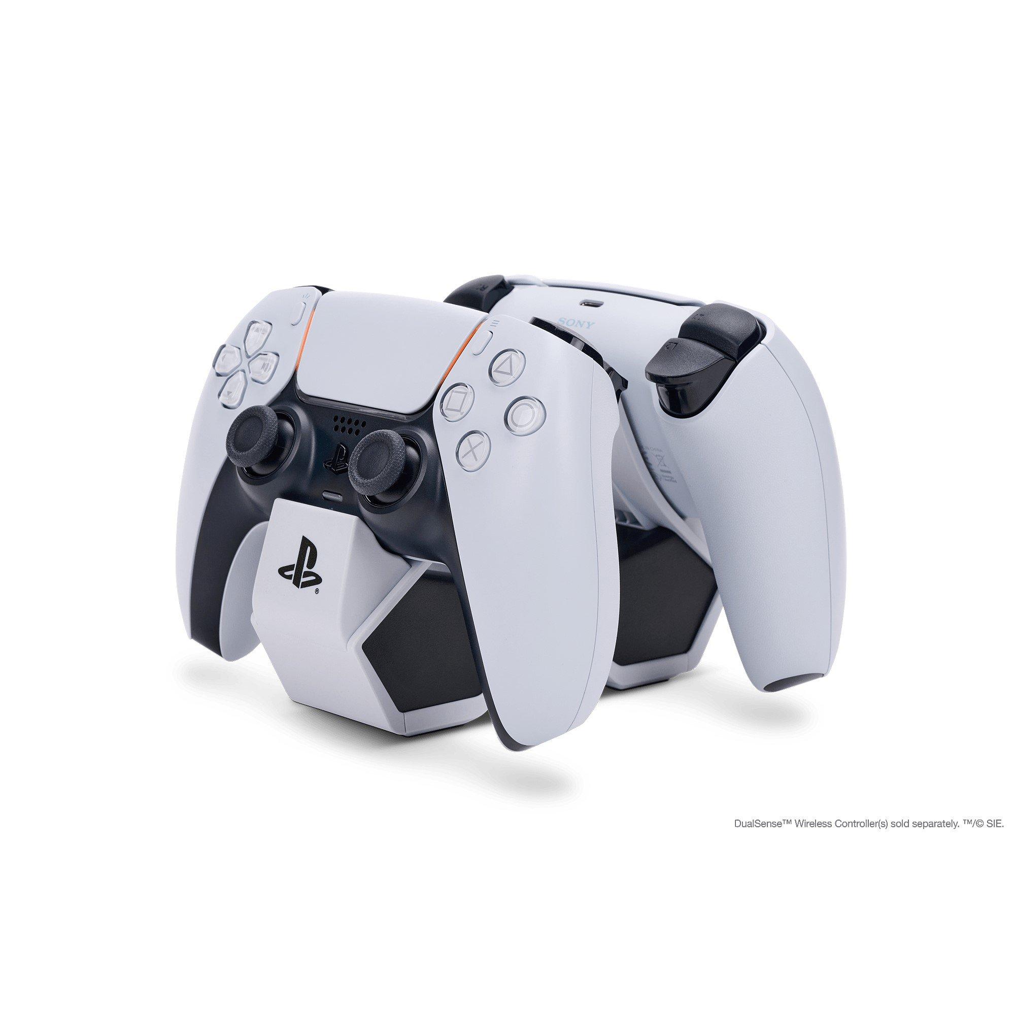 White/Black - PowerA - Twin Charging Station for DualSense Wireless Controllers (UK Plug) - 4
