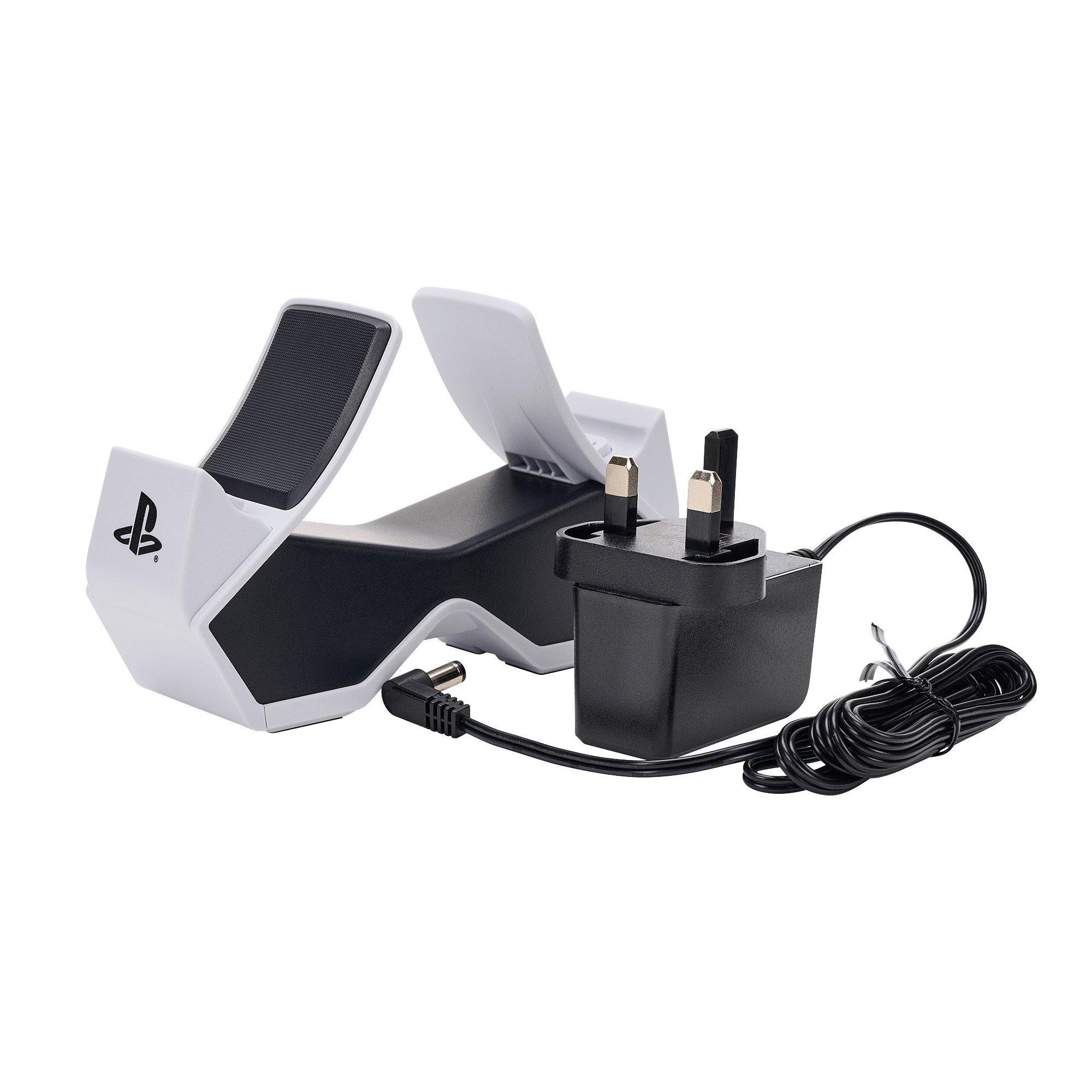 White/Black - PowerA - Twin Charging Station for DualSense Wireless Controllers (UK Plug) - 8