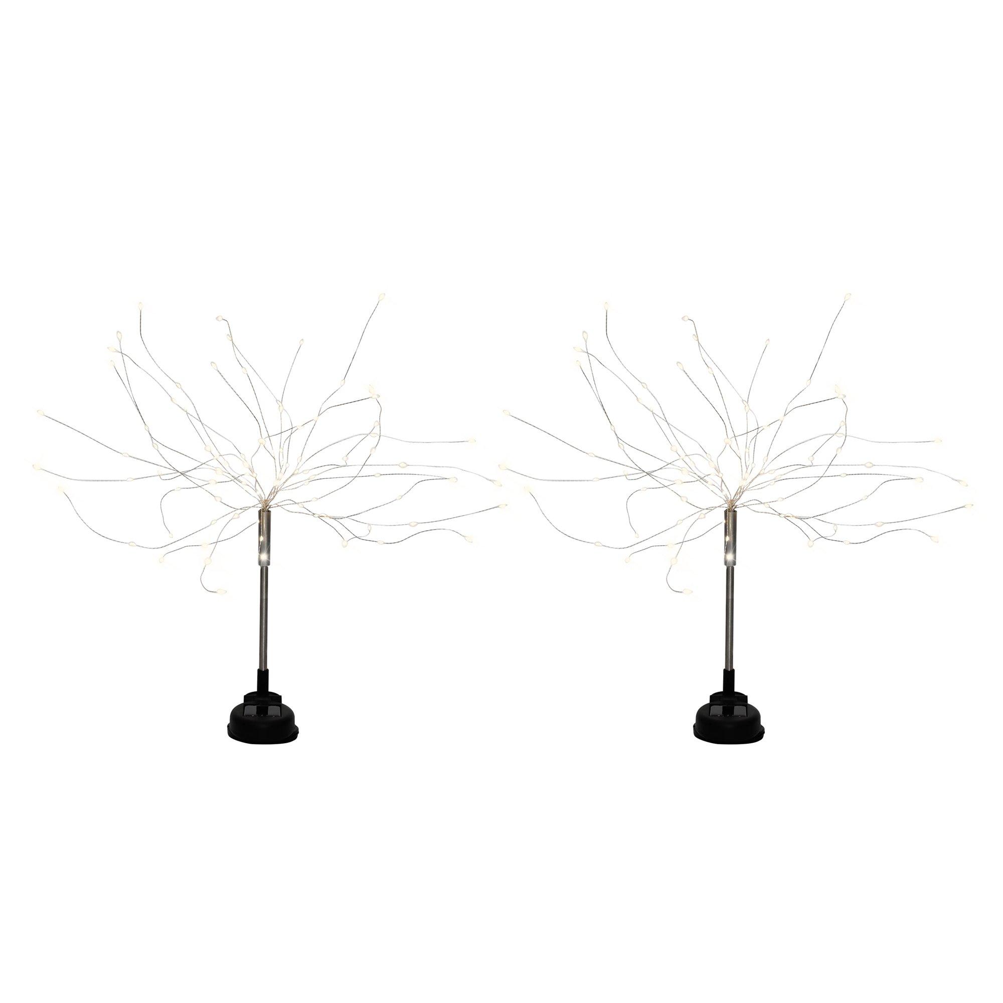 Streetwize Pair of Solar Stake Starburst LED Lights