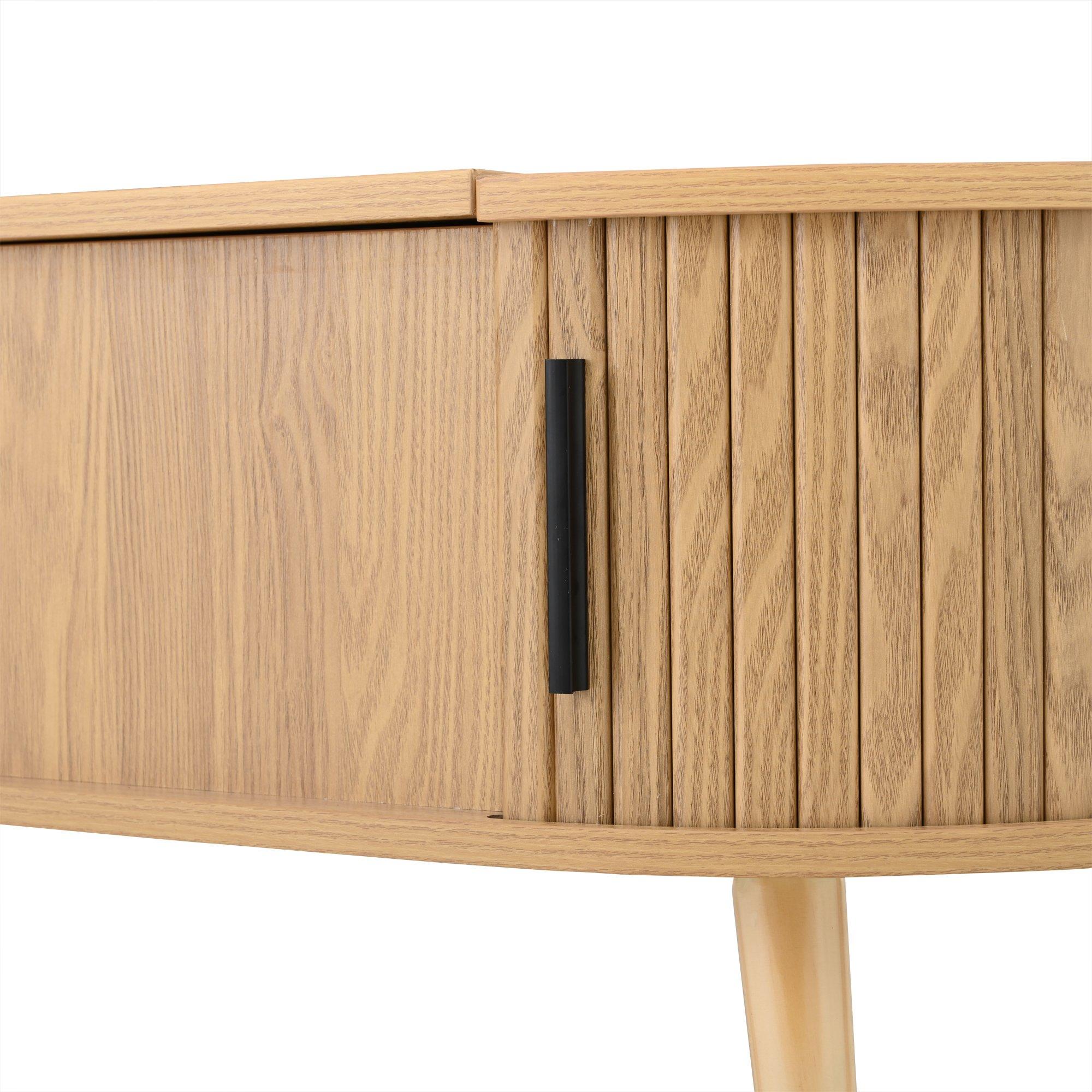 Wood - Urban Meuble - Lift Up Oval Coffee Table With Hidden Storage - 15