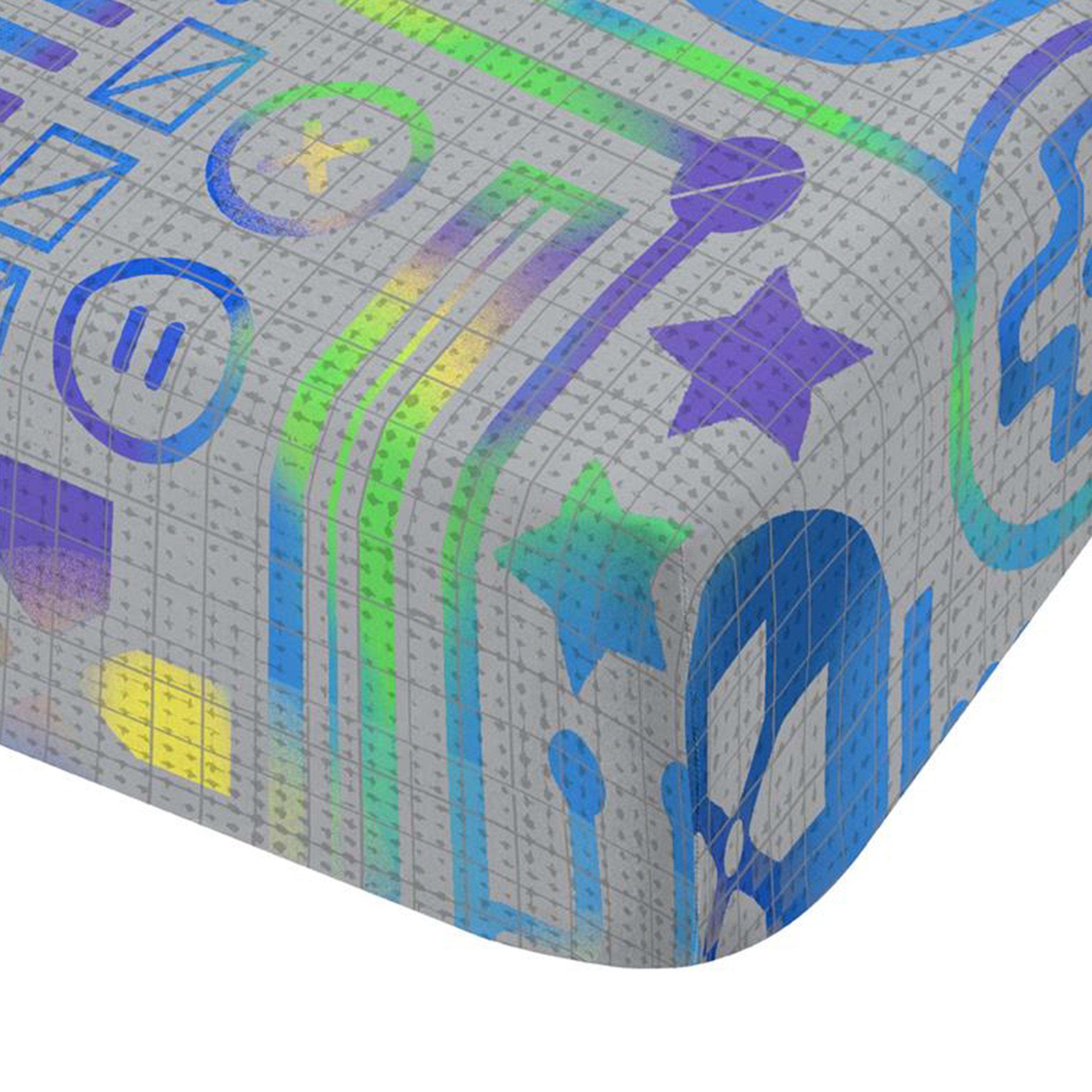 Grey - Catherine Lansfield - Gamer So Soft Fitted Sheet - 3