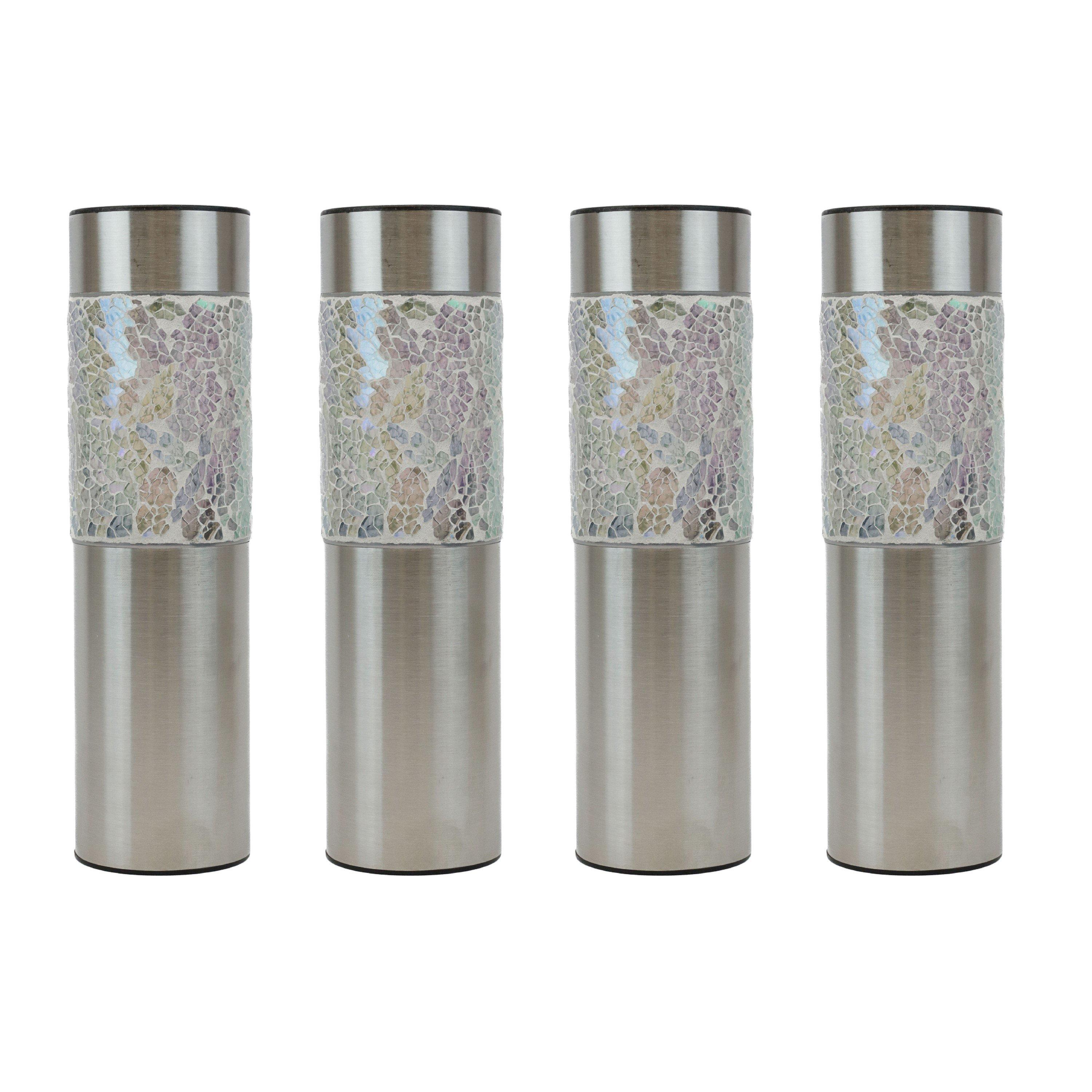 Streetwize  Pack Of 4 Solar Mosaic Stake Lights - 