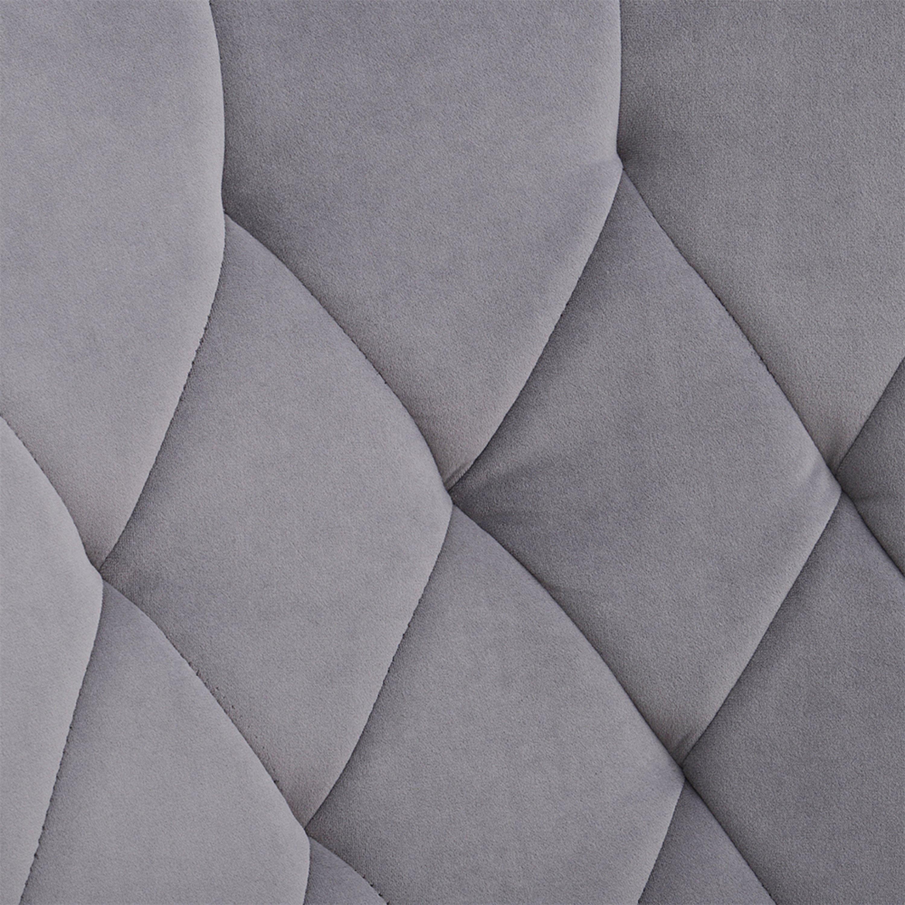 Grey - Kabinet UK - Modern Upholstered Rocking Chair Grey - 8