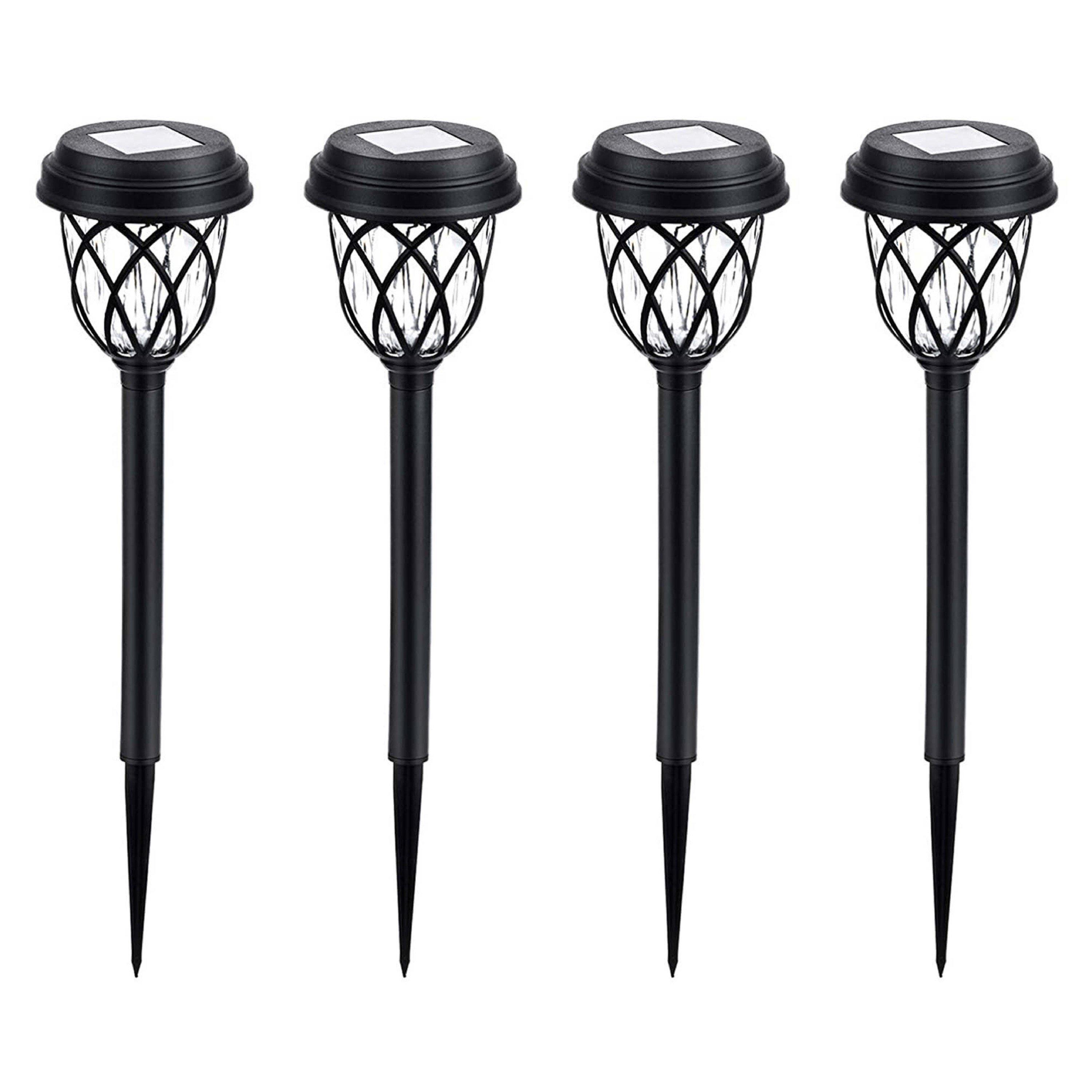 Streetwize  Solar Pathway Stake Lights (Pack Of 4) - Black