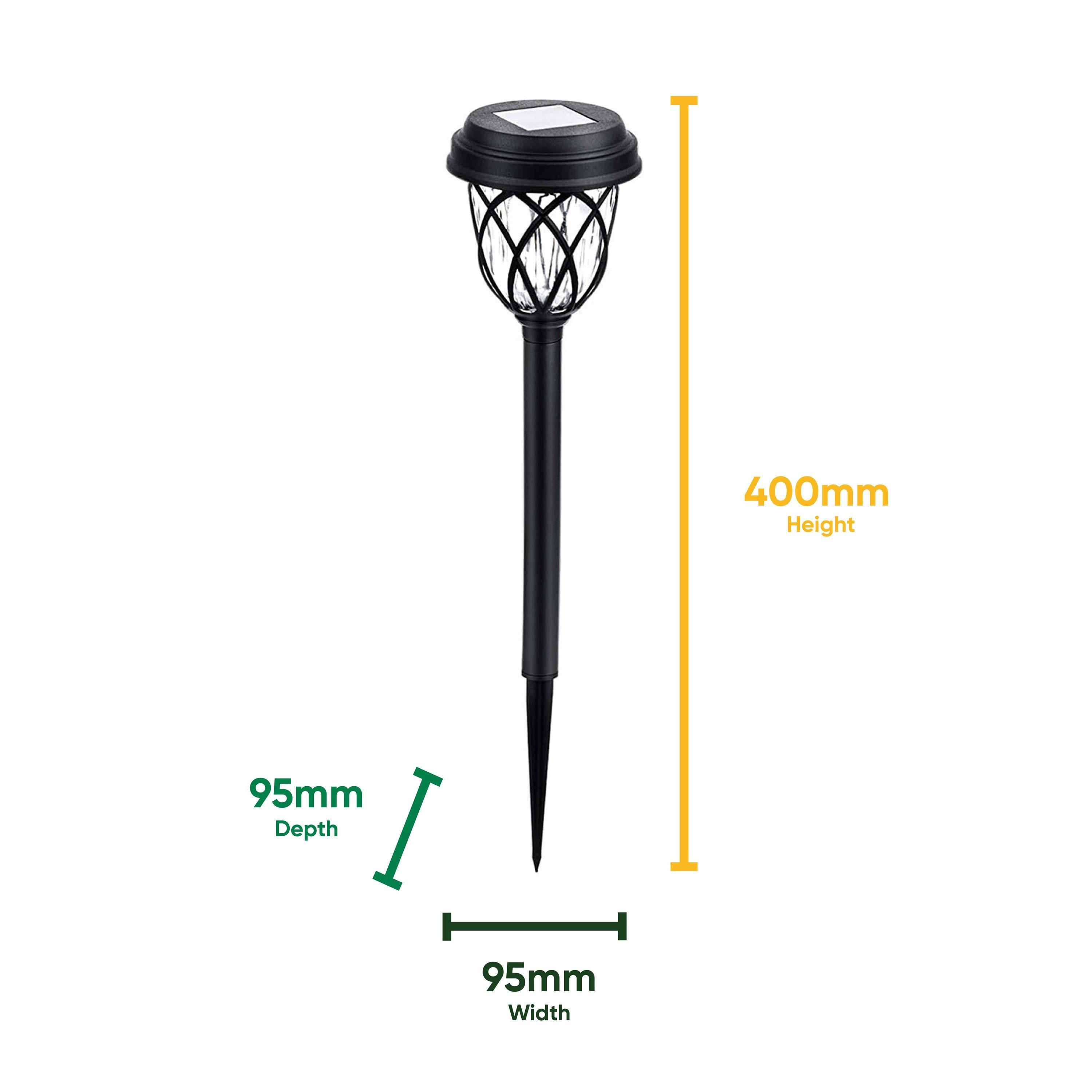 Black - Streetwize - Solar Pathway Stake Lights (Pack of 4) - 2