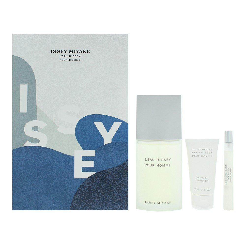 Issey Miyake Men's Leau Dissey Pour Homme 3 Piece Gift - 125ml