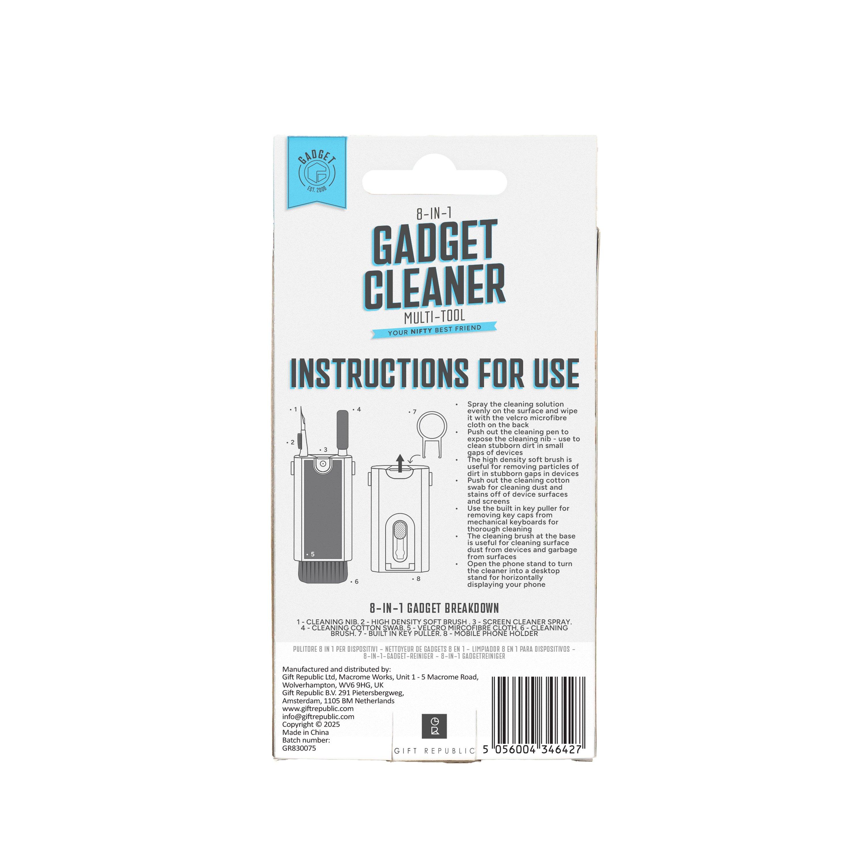 Multi - Gift Republic - Gadget Cleaner – 8-in-1 Multi-Tool - 8