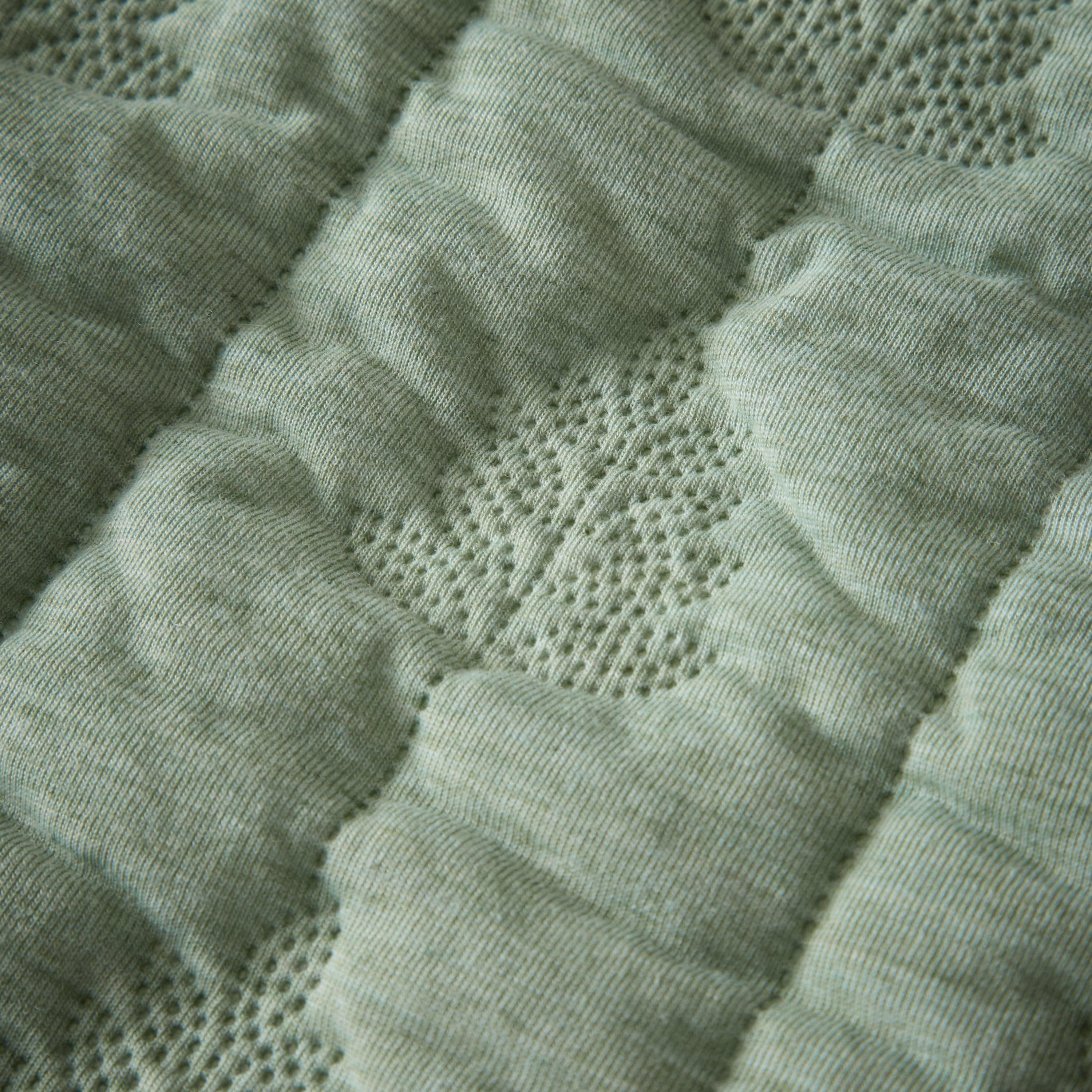 Green - Pineapple Elephant - Tamba Leaf Pinsonic Quilted Oxford Pillowcase Pair - 3