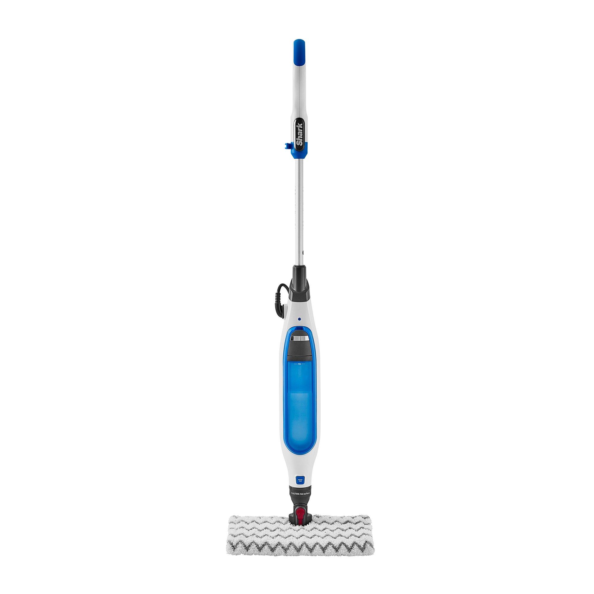 White/Blue - Shark - Klik n’ Flip Manual Steam Mop S6001UK - 1