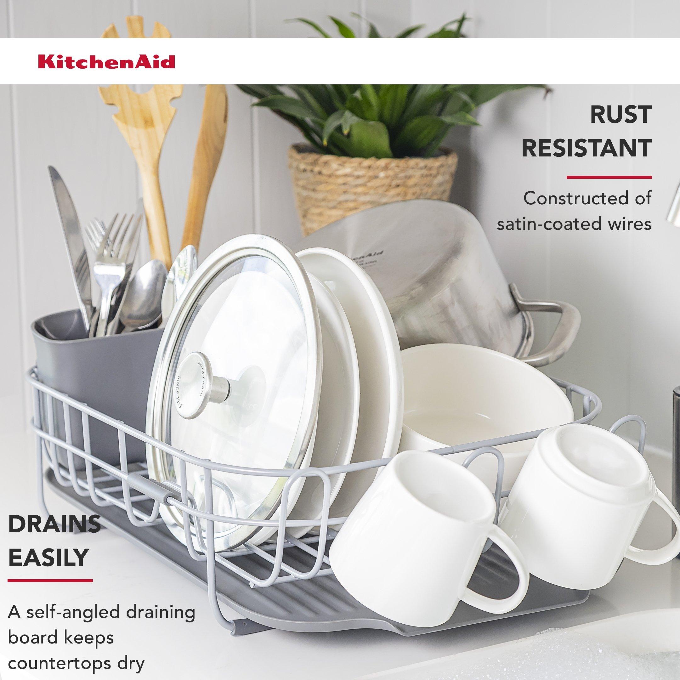 Grey - KitchenAid - Low Profile Dish-Drying Rack - 3