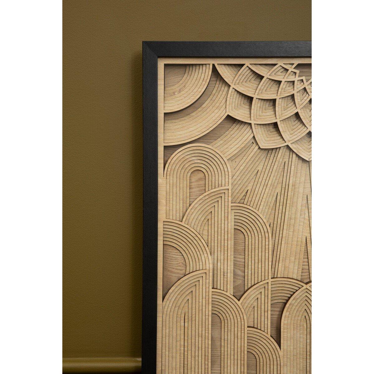 Brown - Fifty Five South - Modello Deco Wood Carving Wall Art - 3