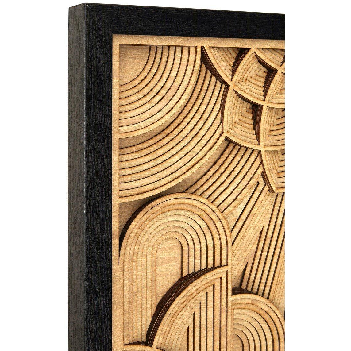 Brown - Fifty Five South - Modello Deco Wood Carving Wall Art - 6