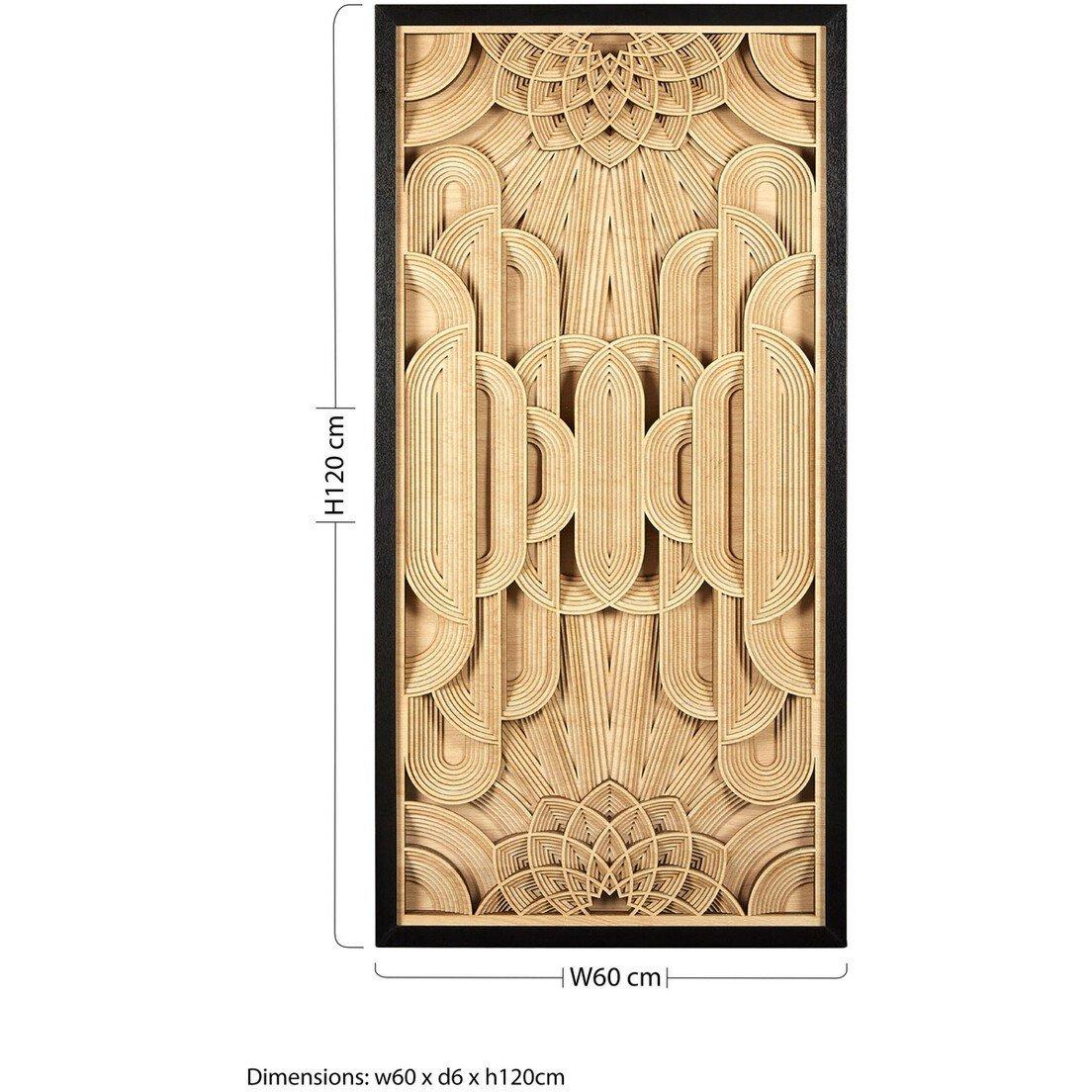 Brown - Fifty Five South - Modello Deco Wood Carving Wall Art - 8