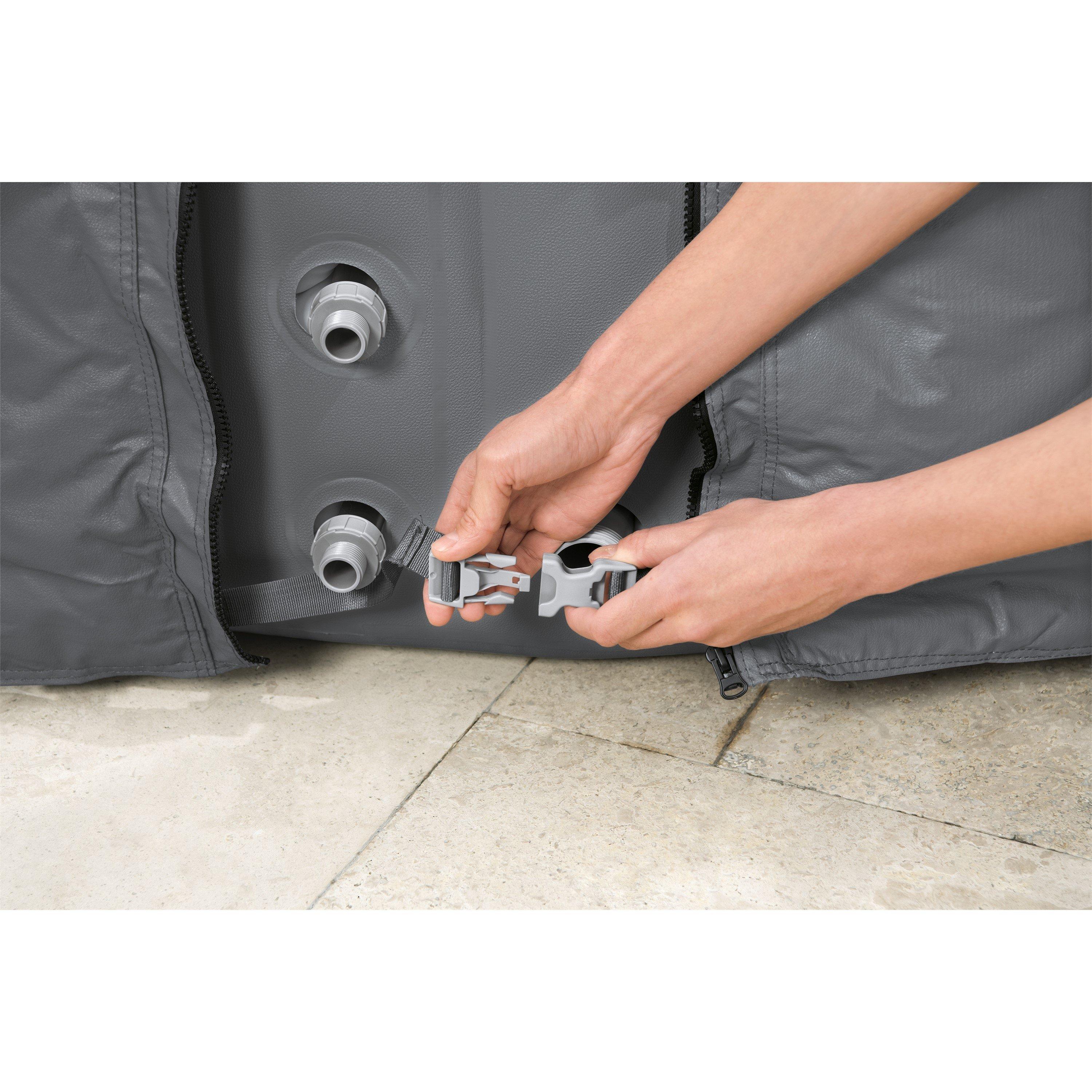 Grey - Lay-Z-Spa - Lay-Z-Spa® EnergySense Thermal Round Hot Tub Cover - 3