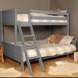 Comfy Living Triple Wooden Bunk 3ft and 4ft Bed Only