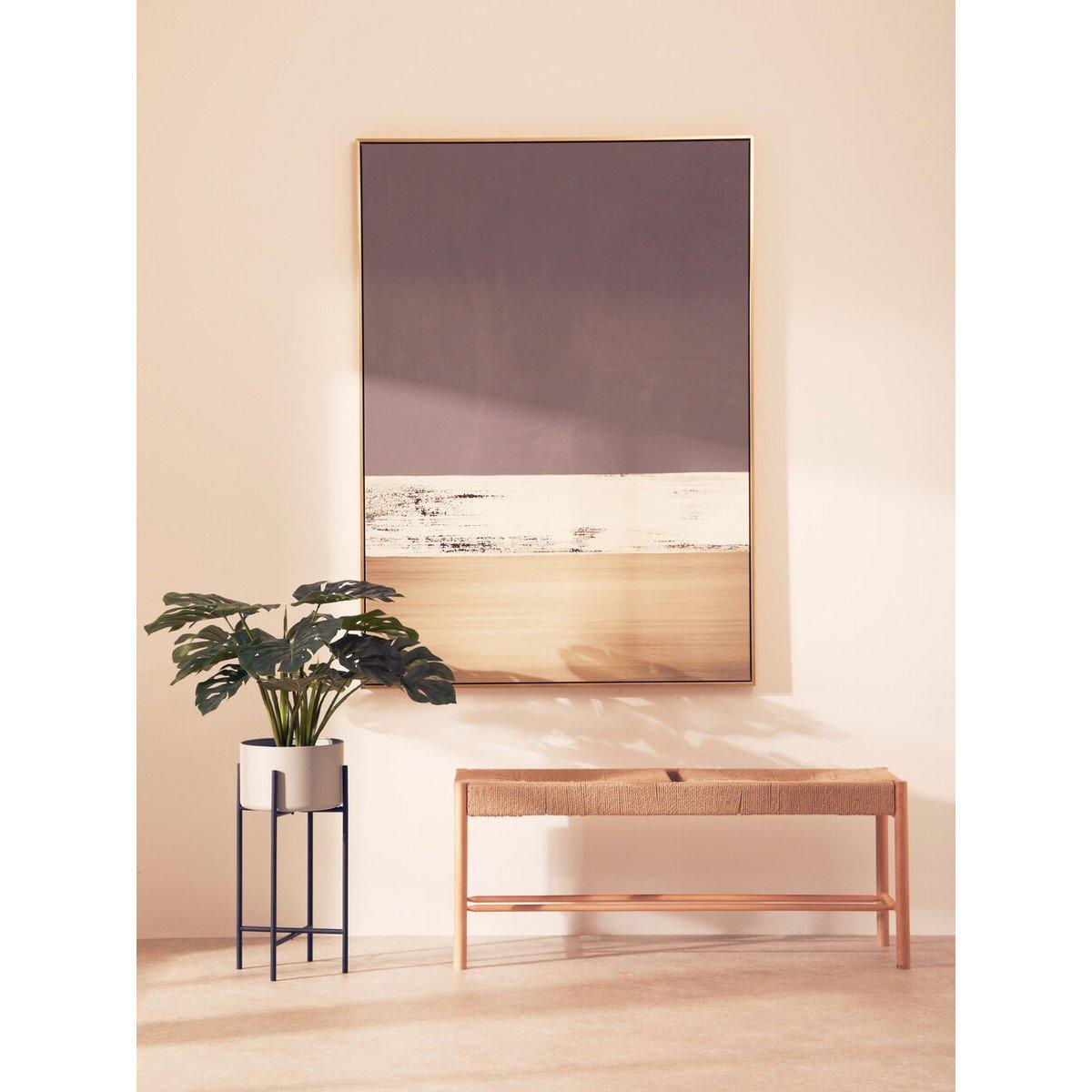 Fifty Five South  Astratto Canvas Gold And Grey Foil Wall Art - Assorted - 142.6x102.