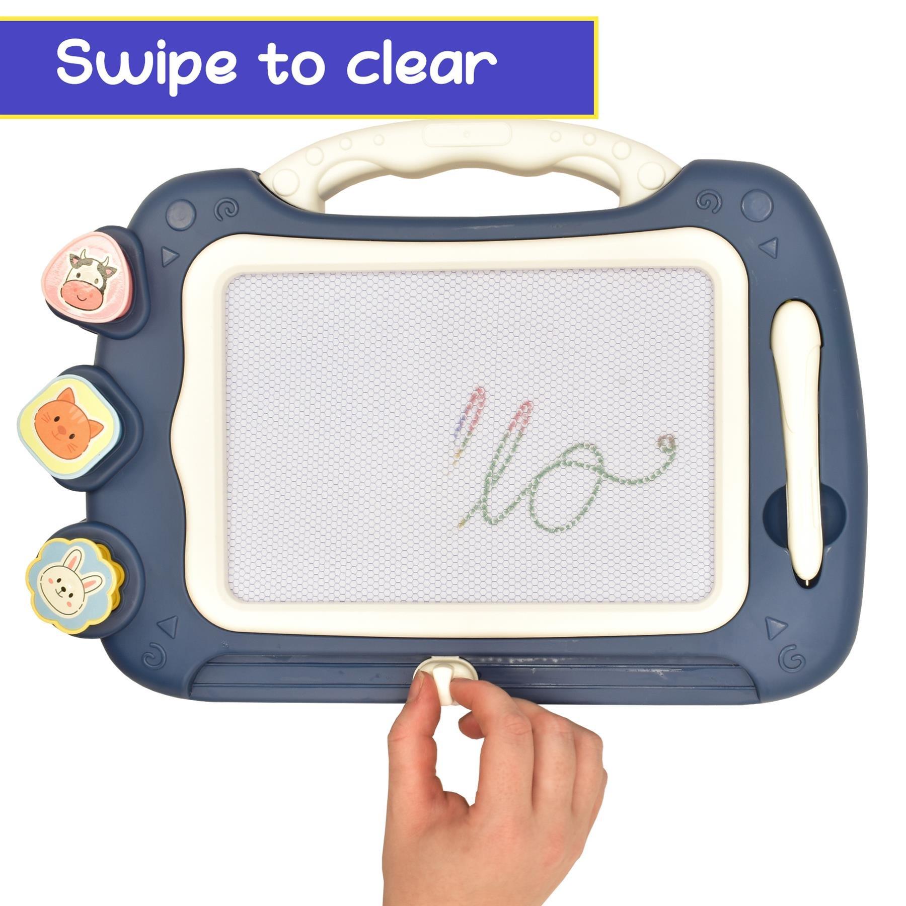 Grey - Planet Direct - KandyToys Magnetic Drawing Board with Detachable L - 5