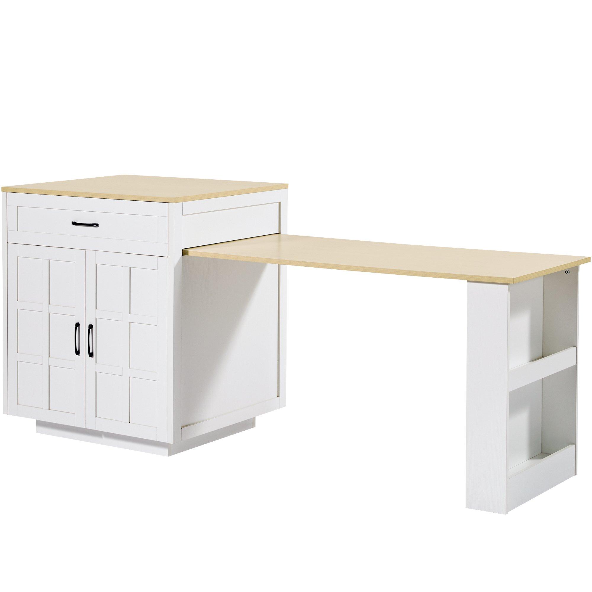 White - Urban Meuble - Extendable Kitchen Bar Table - 11