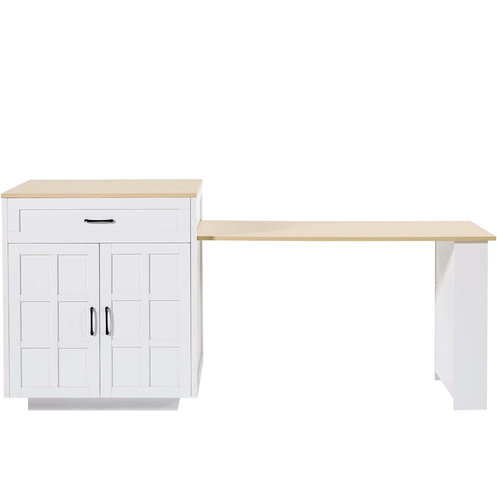 White - Urban Meuble - Extendable Kitchen Bar Table - 5