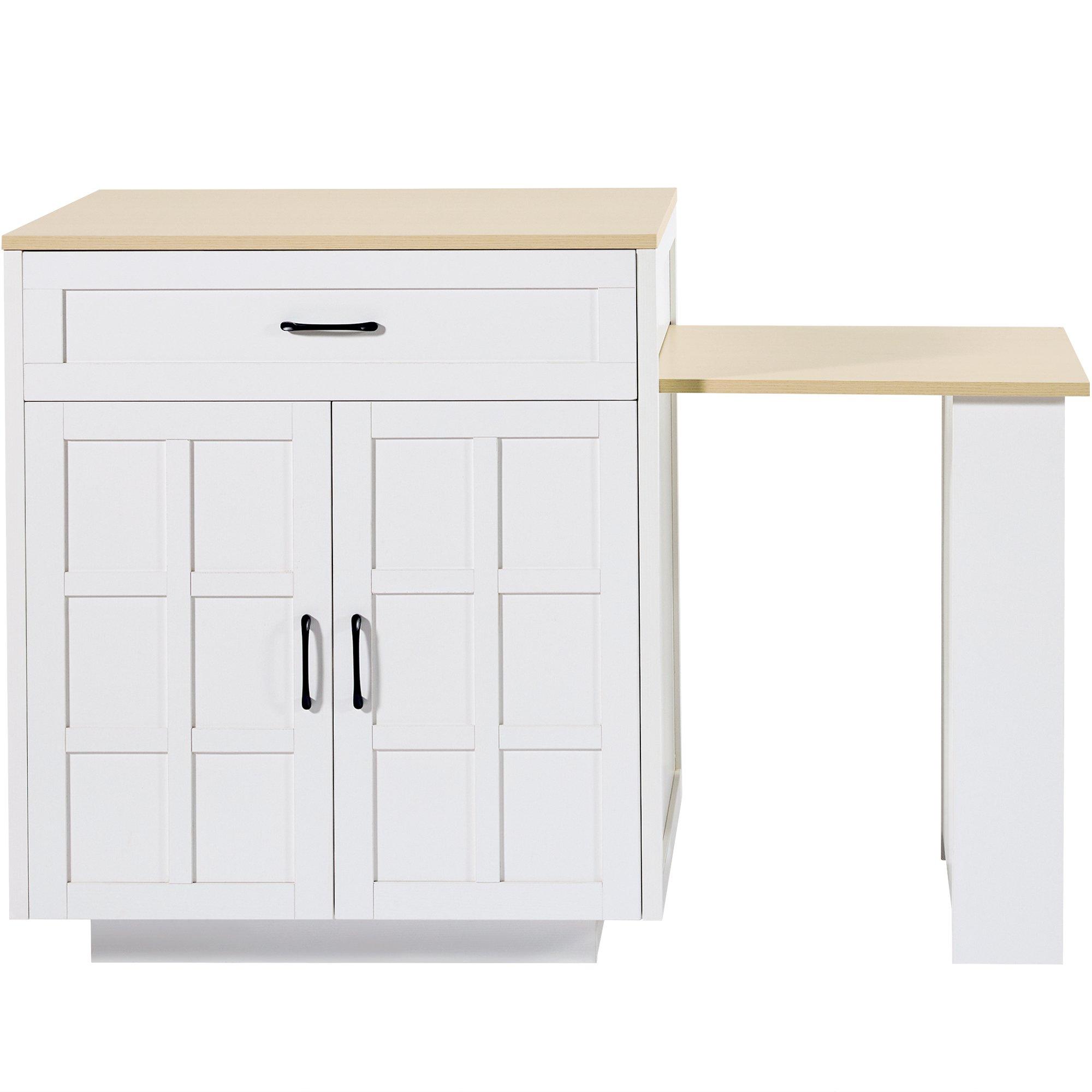 White - Urban Meuble - Extendable Kitchen Bar Table - 10