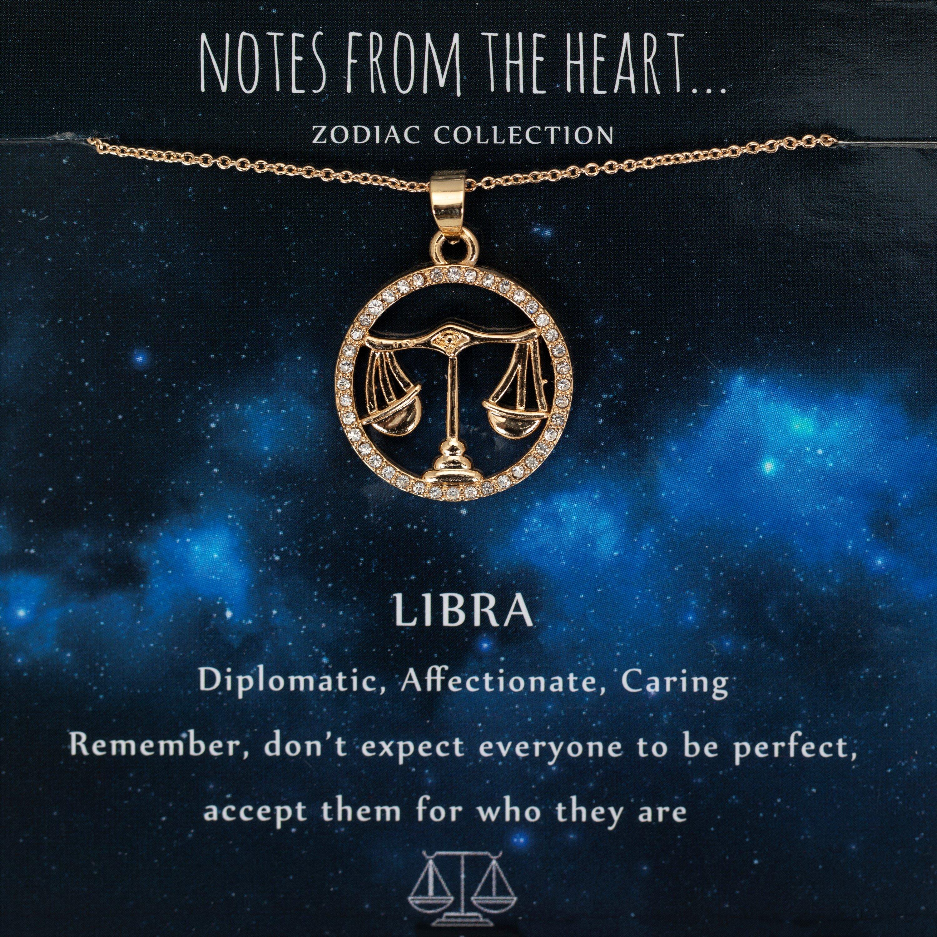 Notes From The Heart Women's Zodiac Pendant - Gold