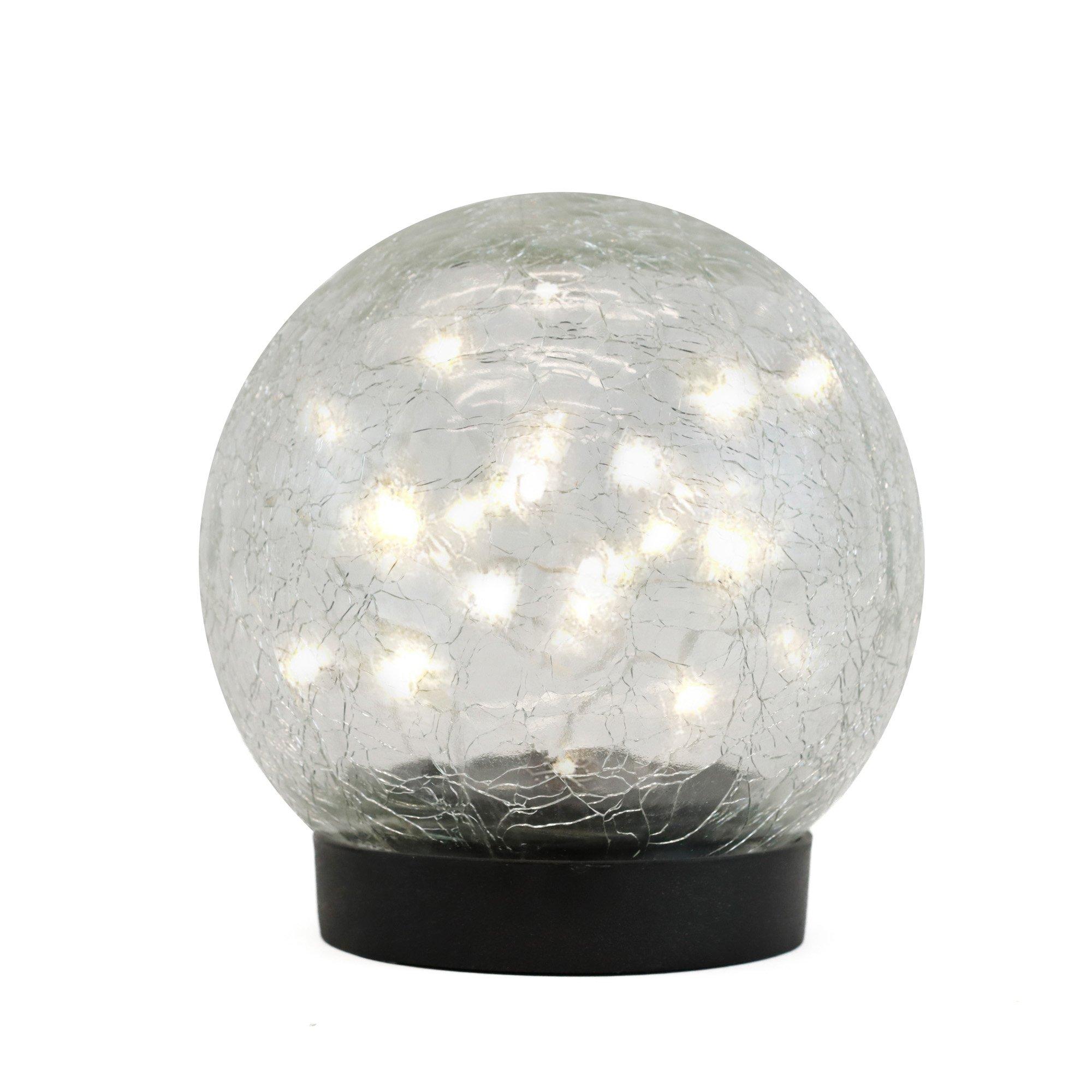 Streetwize  Solar Crackle Ball Light - 15Cm Diameter - 