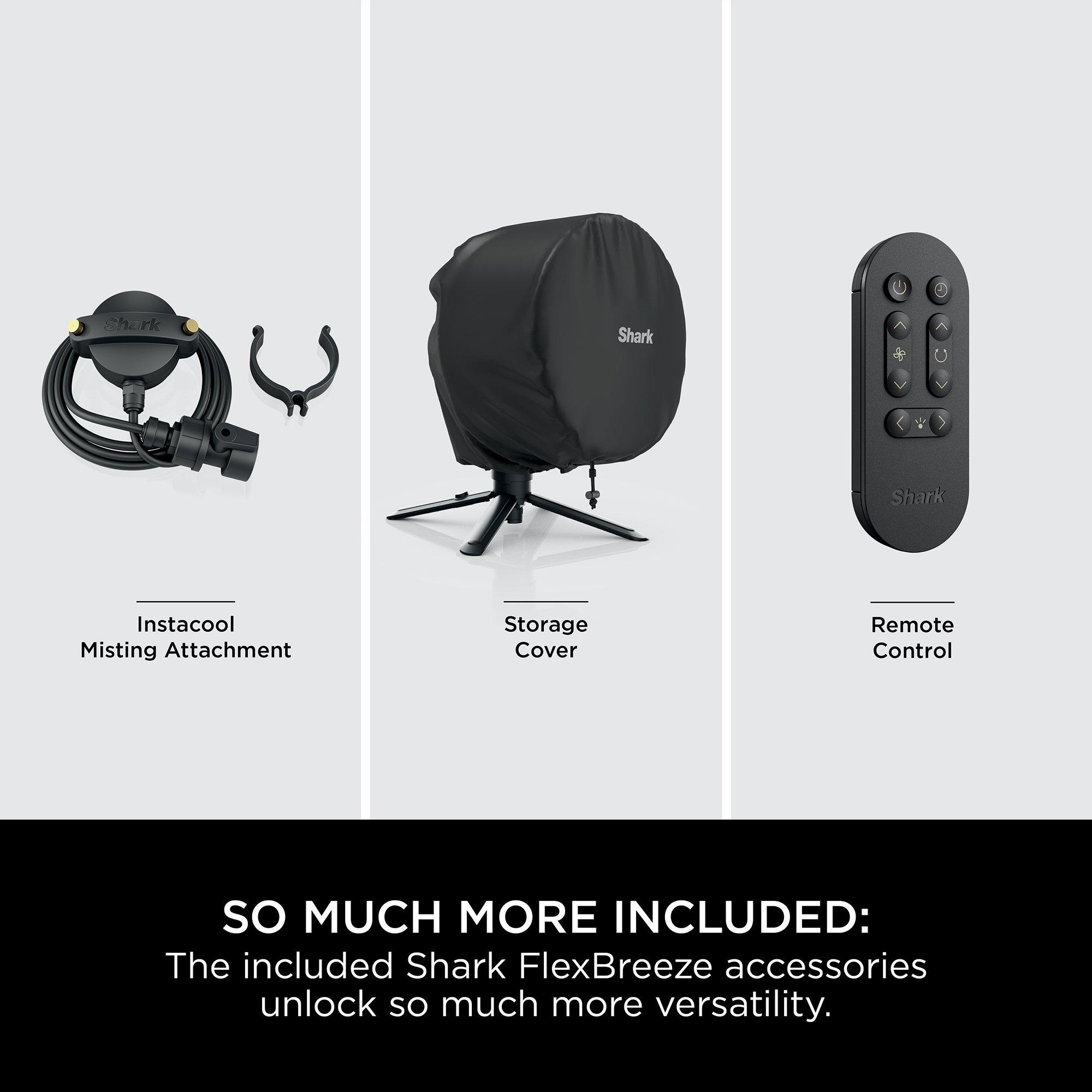 Charcoal - Shark - FlexBreeze High-Velocity Hybrid Fan FA220UK - 8