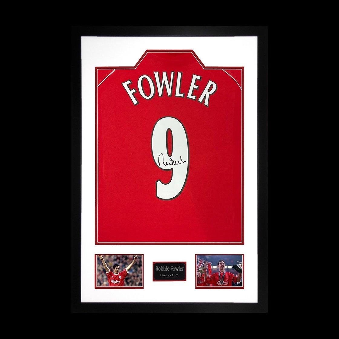 Red - The Fan Cave - Robbie Fowler Signed Liverpool Shirt Premium Frame - 1