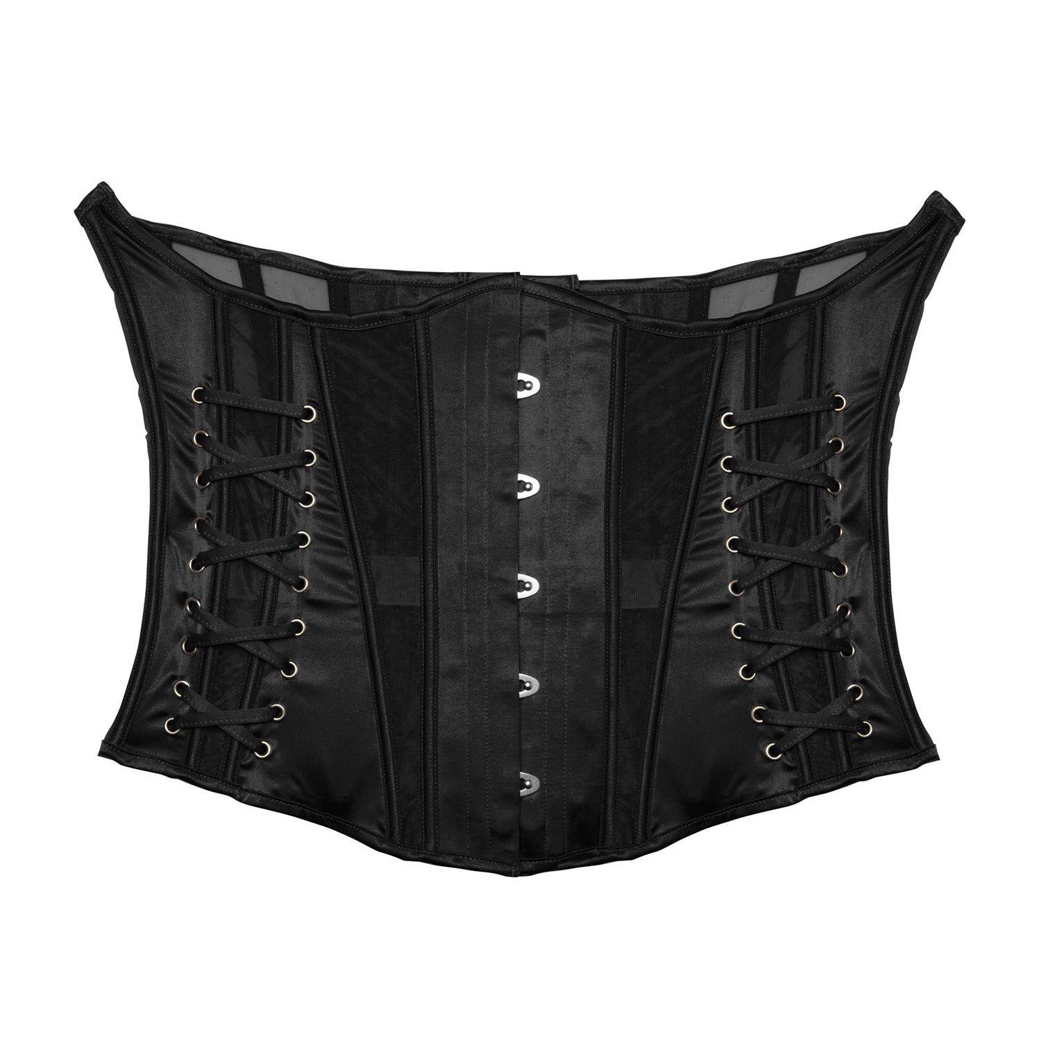 Black - Playful Promises - Etta Black Tie Underbust Corset - 3