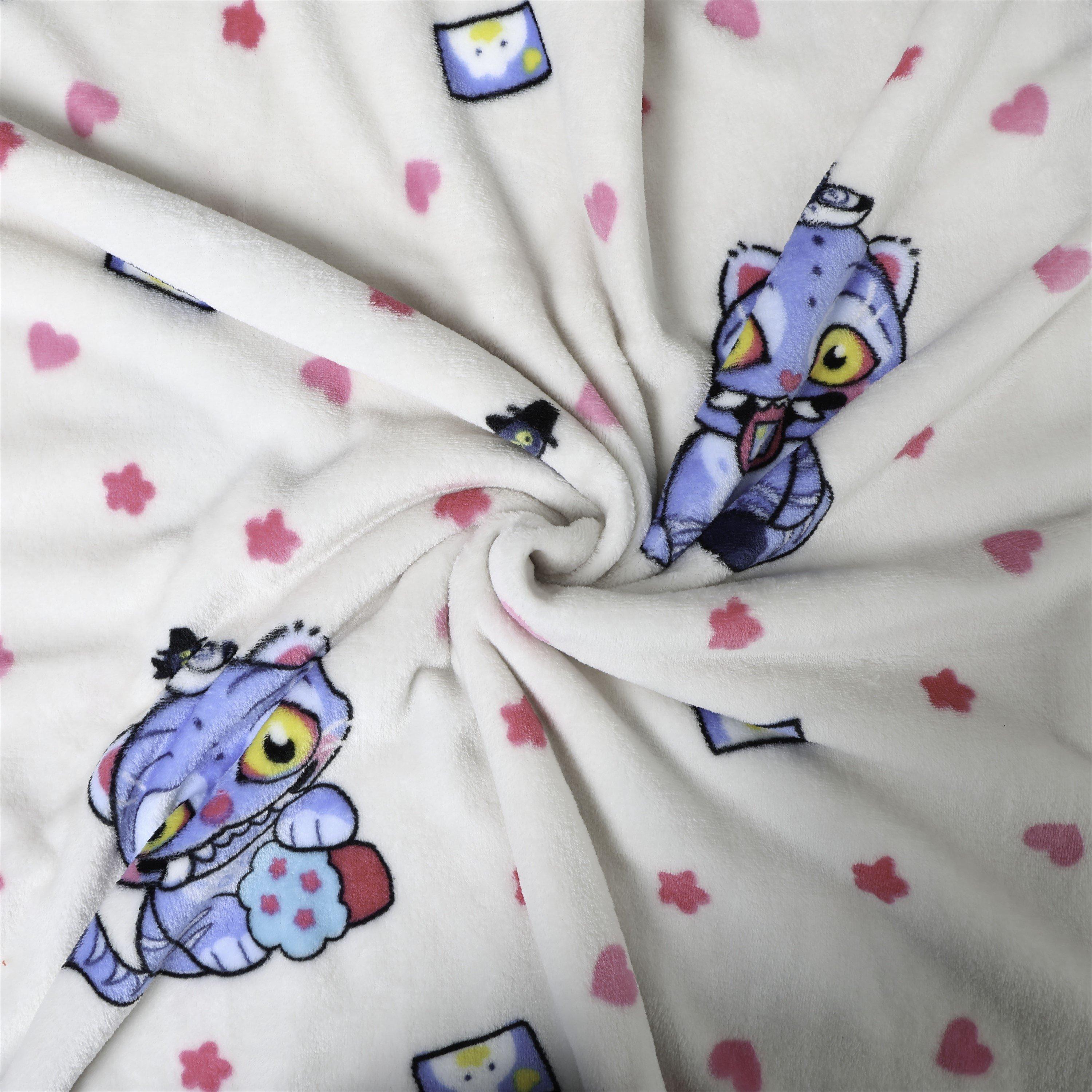 White - K Pop Demon Hunters - Kpop Demon Hunters Derpy Flower Fleece Blanket - 4