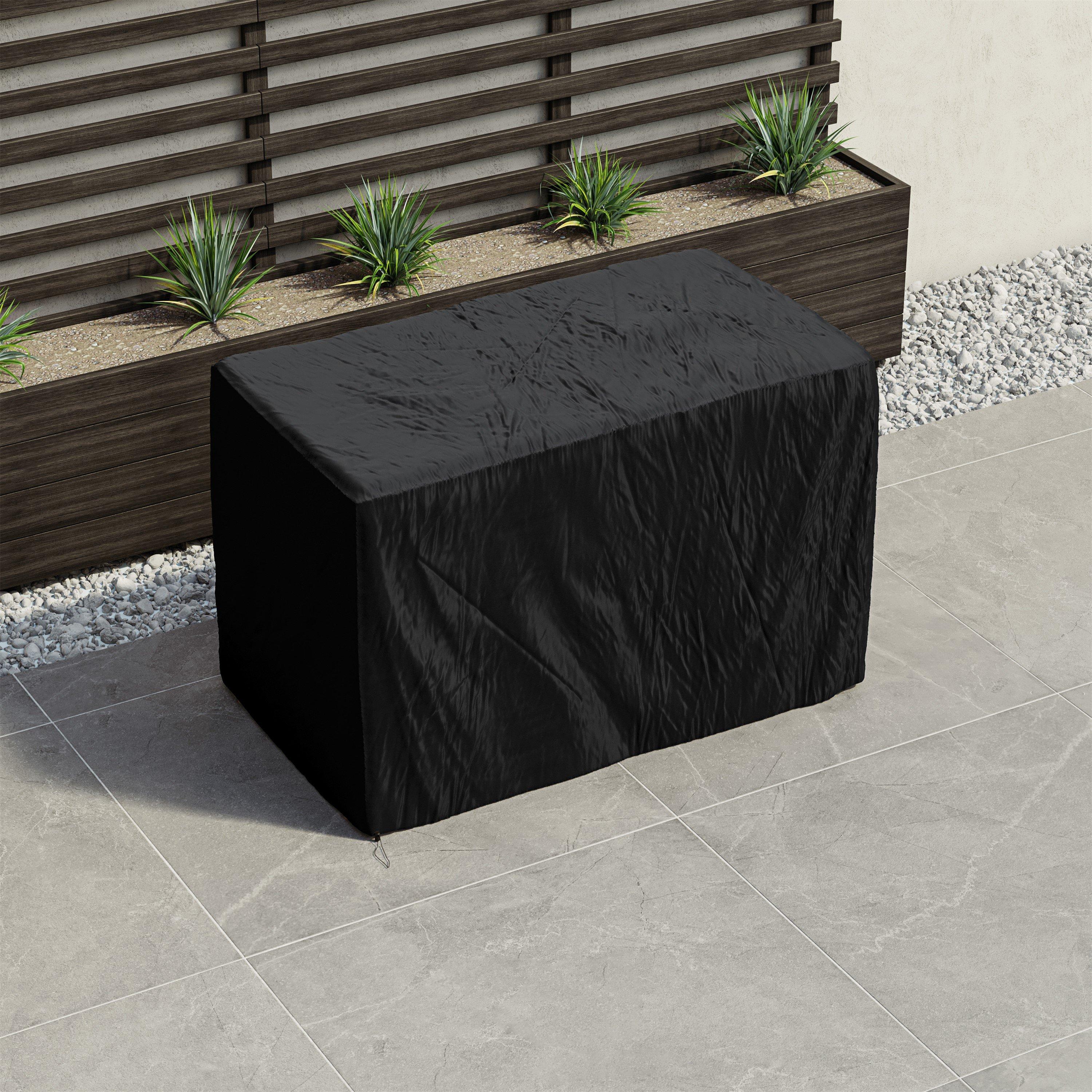 Black - Lassic - Outdoor Patio Furniture Cover 146 x 74 x 109 cm - 1