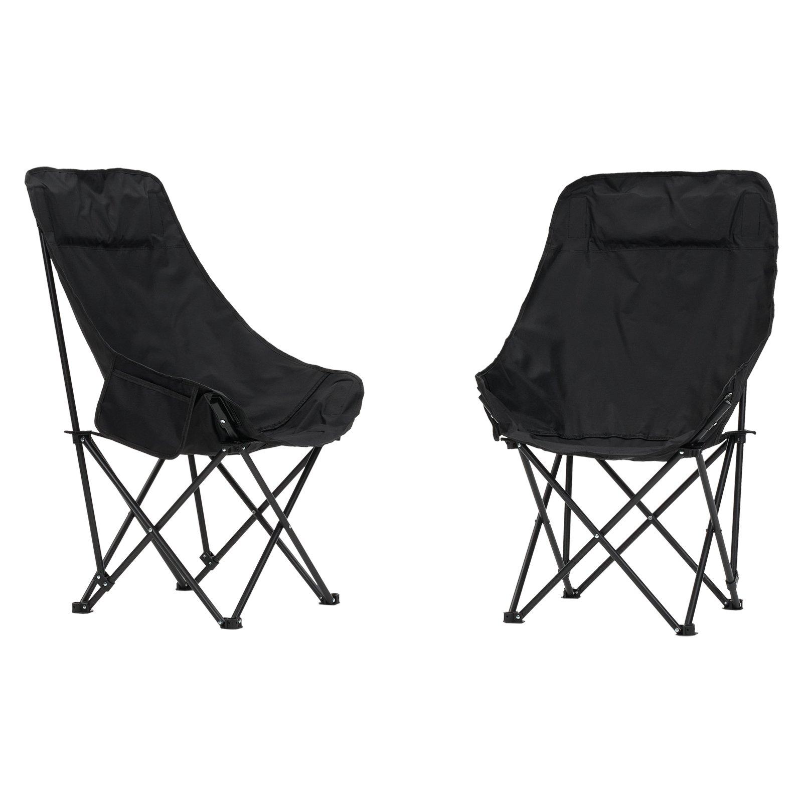 Black - Breeins - Portable Folding Camping Table with 4 Chairs - 4