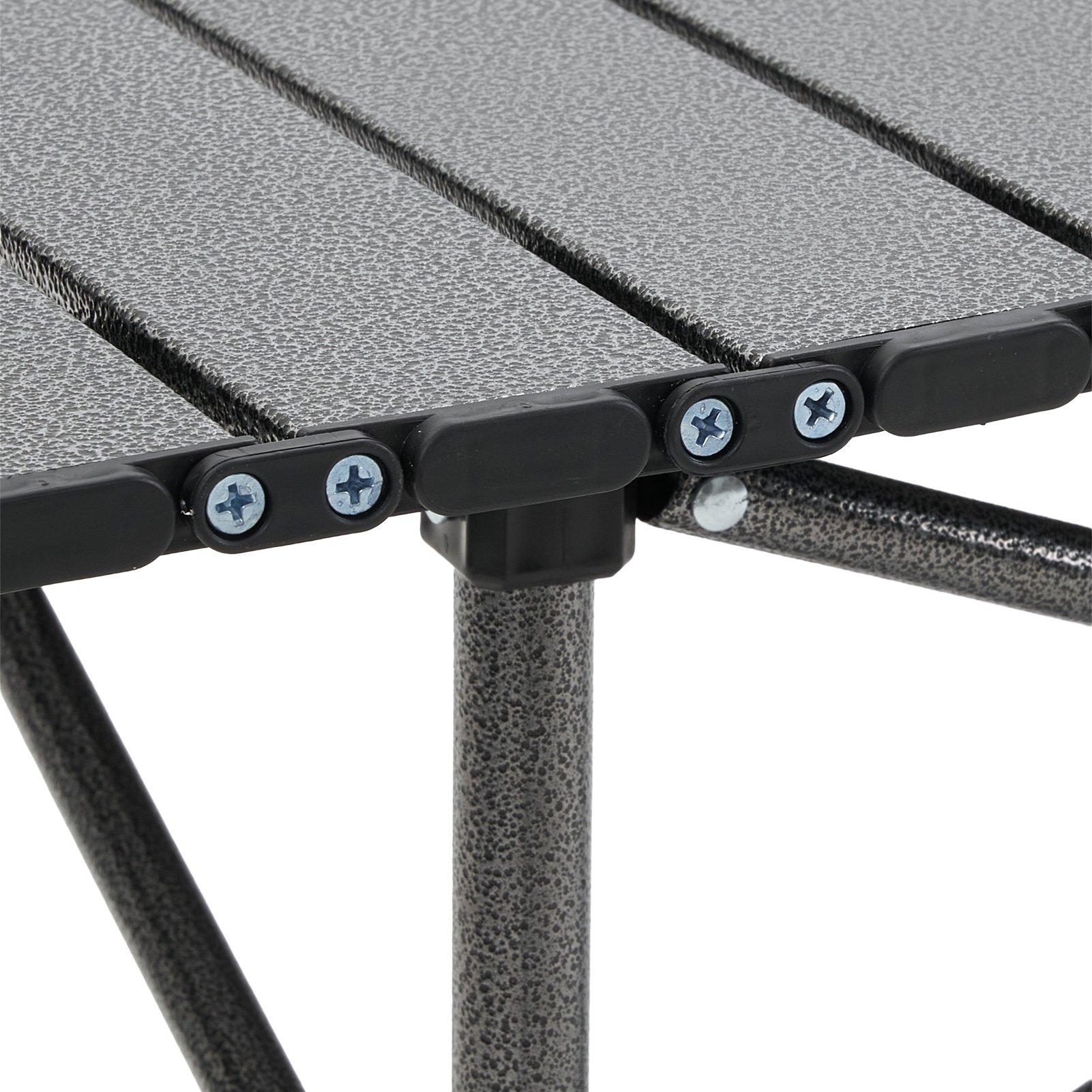 Black - Breeins - Portable Folding Camping Table with 4 Chairs - 6