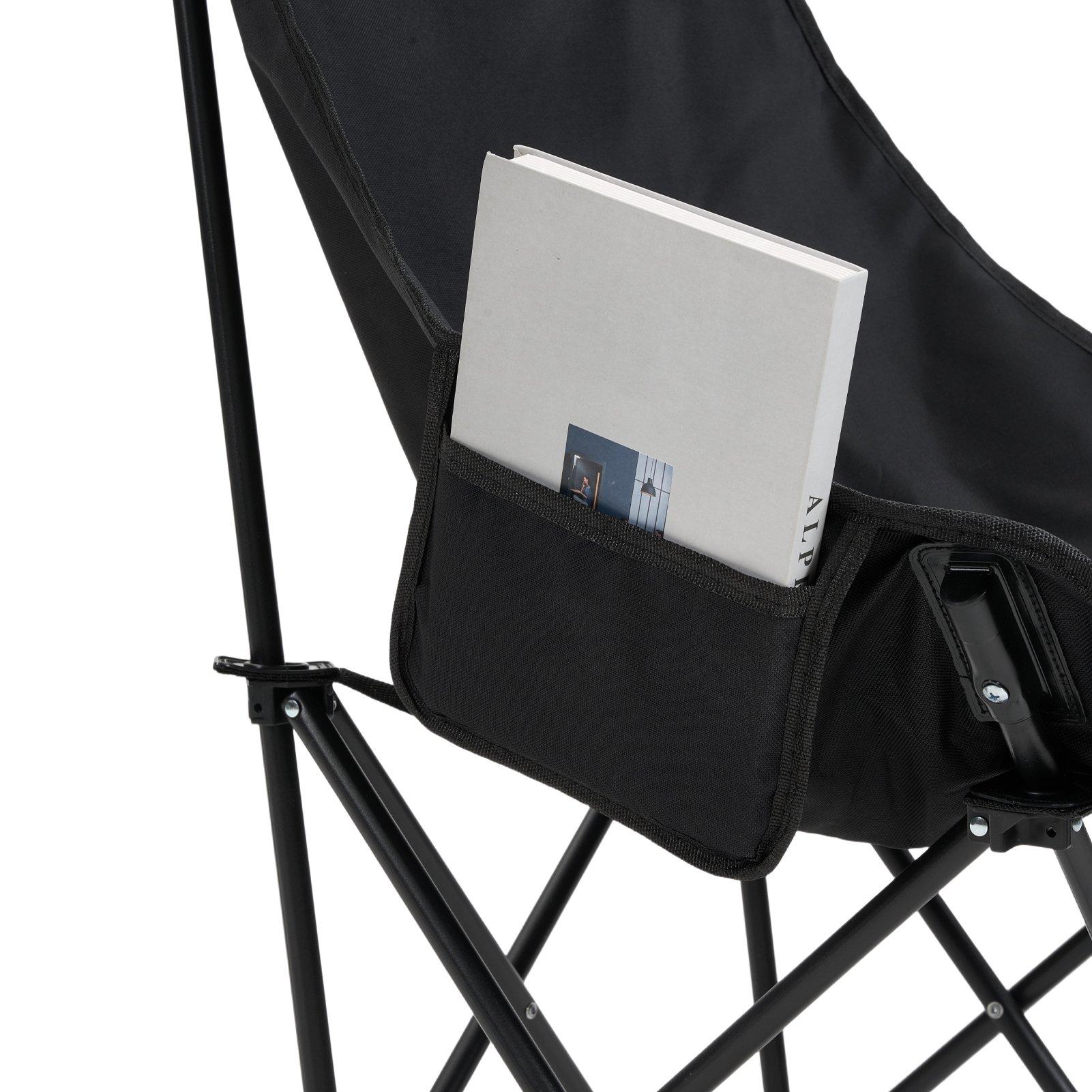 Black - Breeins - Portable Folding Camping Table with 4 Chairs - 10