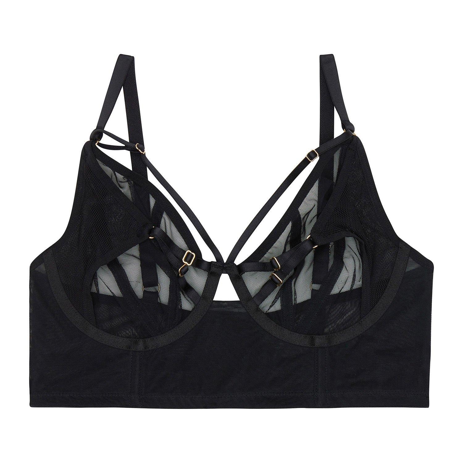 Black - Playful Promises - Eddie Black Crossover Balconette Bra - 3