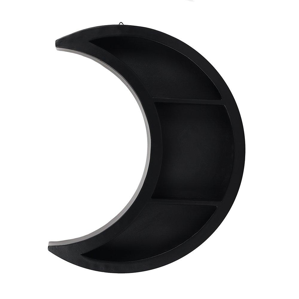 Something Different  Crescent Moon Shelf - Black