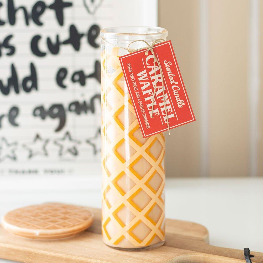 Something Different  Caramel Waffle Scented Tube Candle - Brown