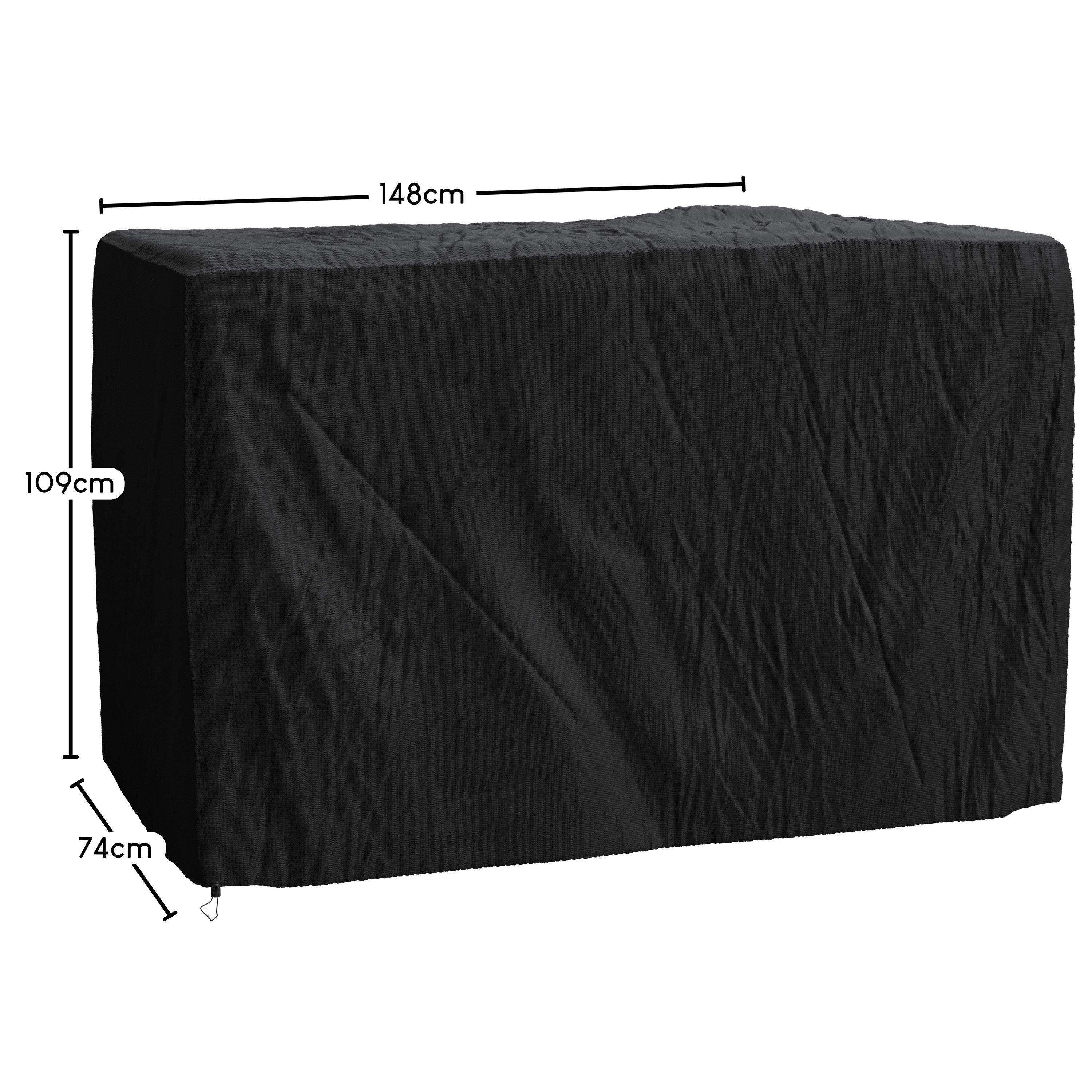 Black - Lassic - Islay 6 Seater Rattan Set (Ready Assembled)+ Cover - 9
