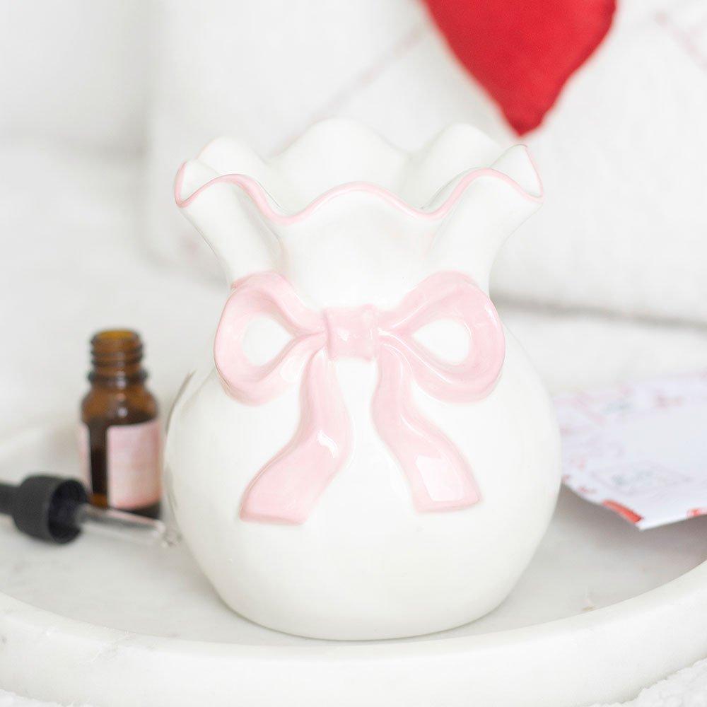 Something Different  And Pink Bow Oil Burner White