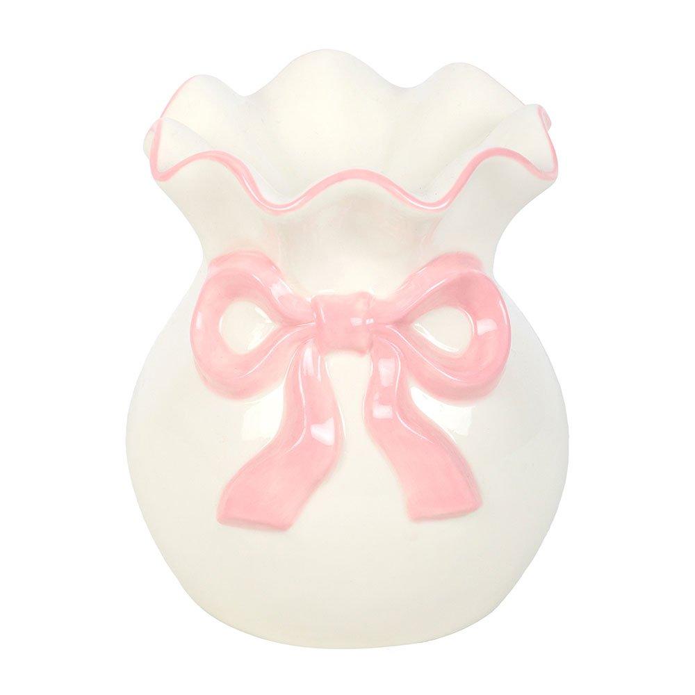 White - Something Different - White and Pink Bow Oil Burner - 3