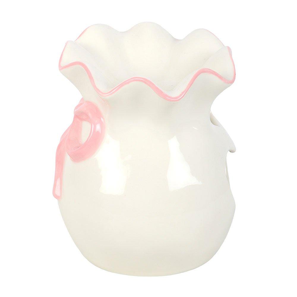 White - Something Different - White and Pink Bow Oil Burner - 4