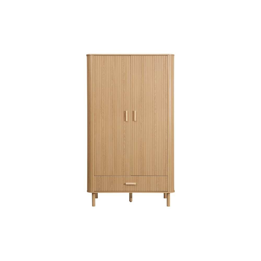 Nude - Birlea - Axel 2 Door 1 Drawer Fluted Wardrobe - 5