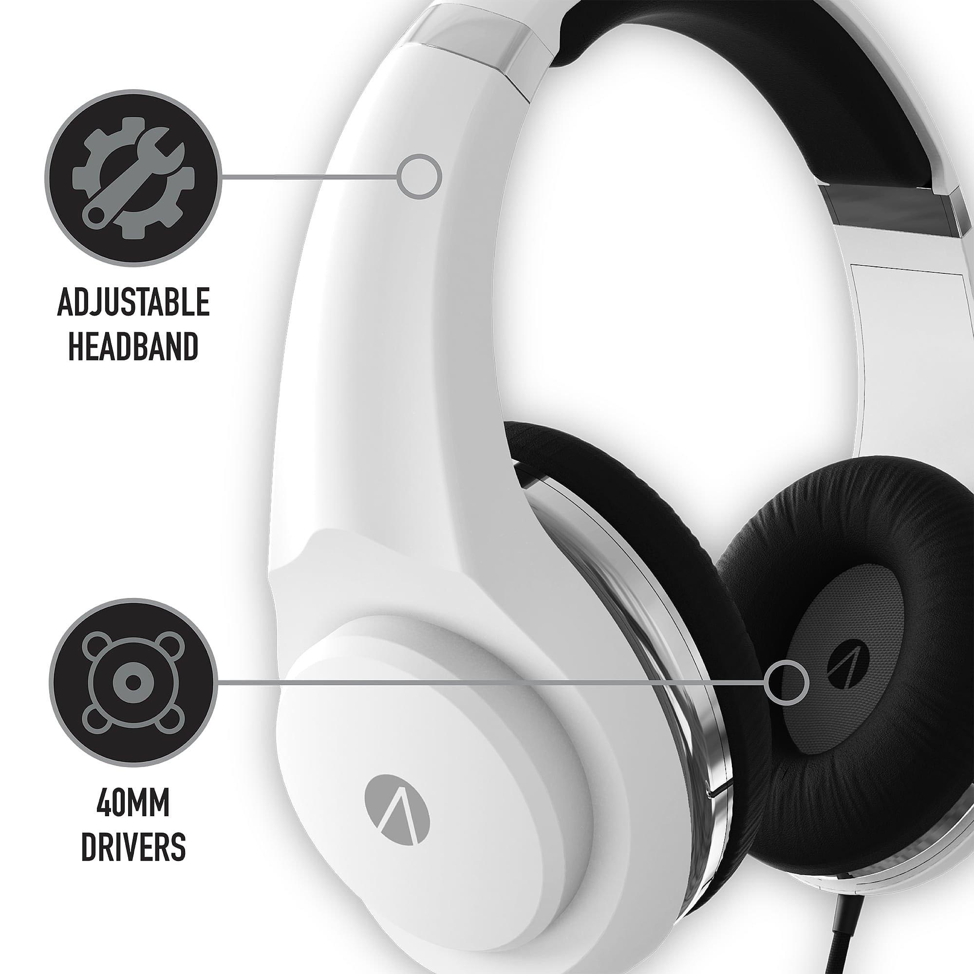 Sølv - Stealth - Gaming Headset - Glass White/Silver - 6