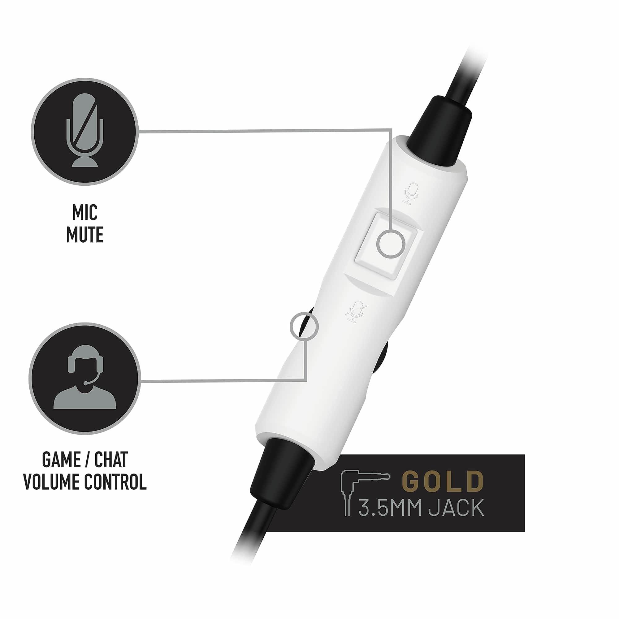 Sølv - Stealth - Gaming Headset - Glass White/Silver - 8