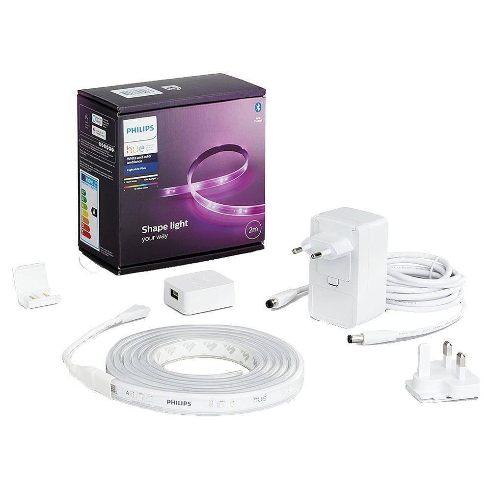White - Philips Hue - Lightstrip Plus V4 2M Base - 1
